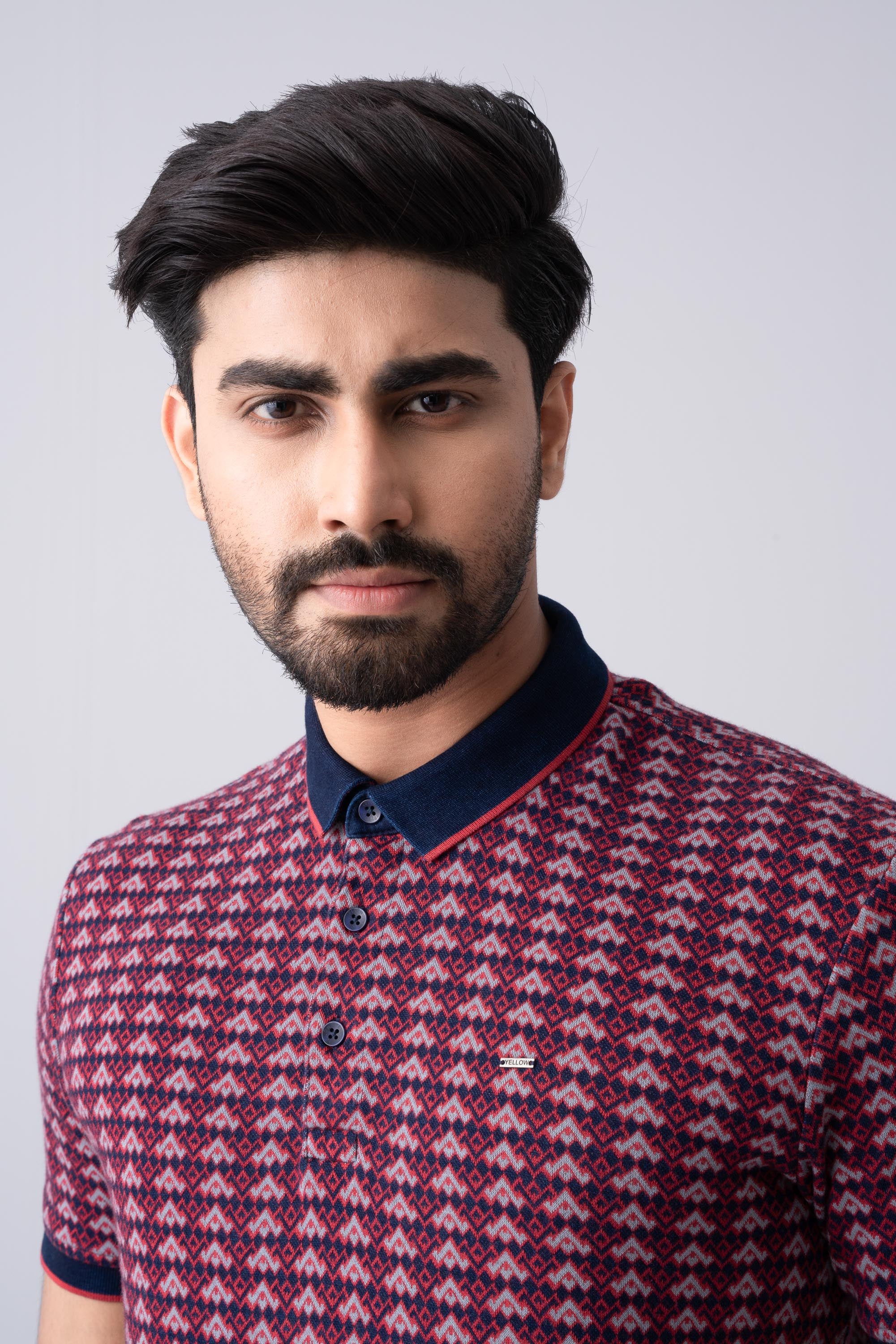 Regular Fit Washed Indigo Polo Shirt - Image 10
