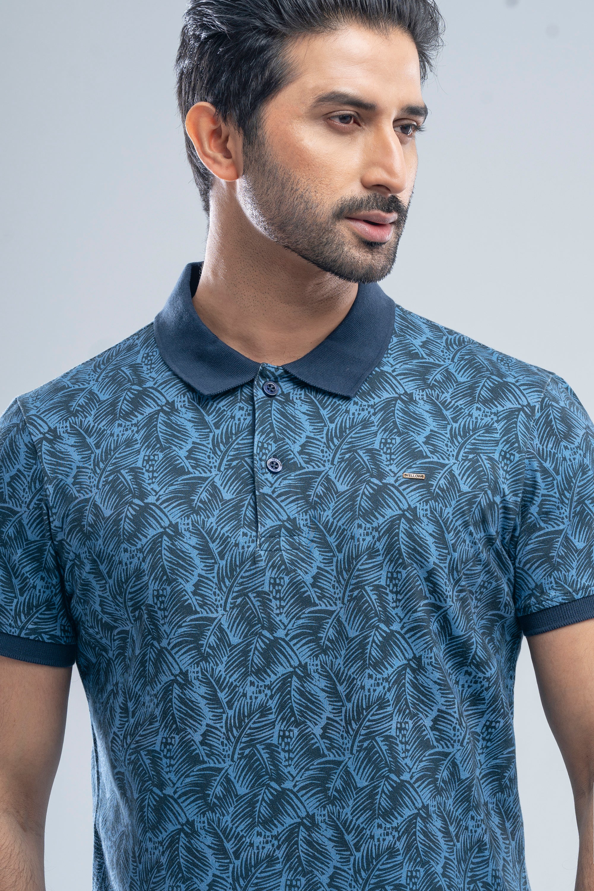 Relaxed Fit Pique Fabric Washed Polo Shirt - Image 6