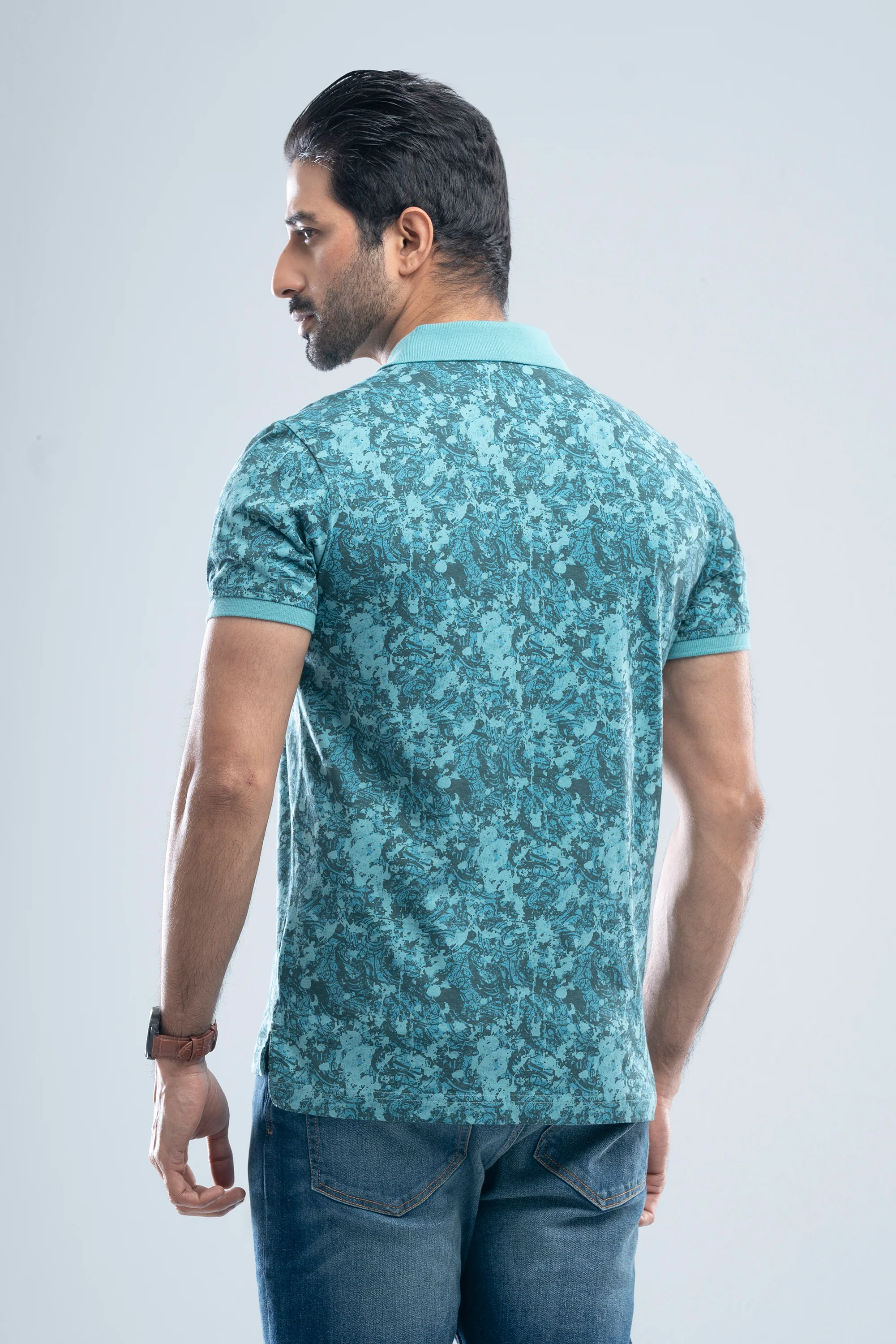 Regular Fit Printed Polo Shirt - Image 11