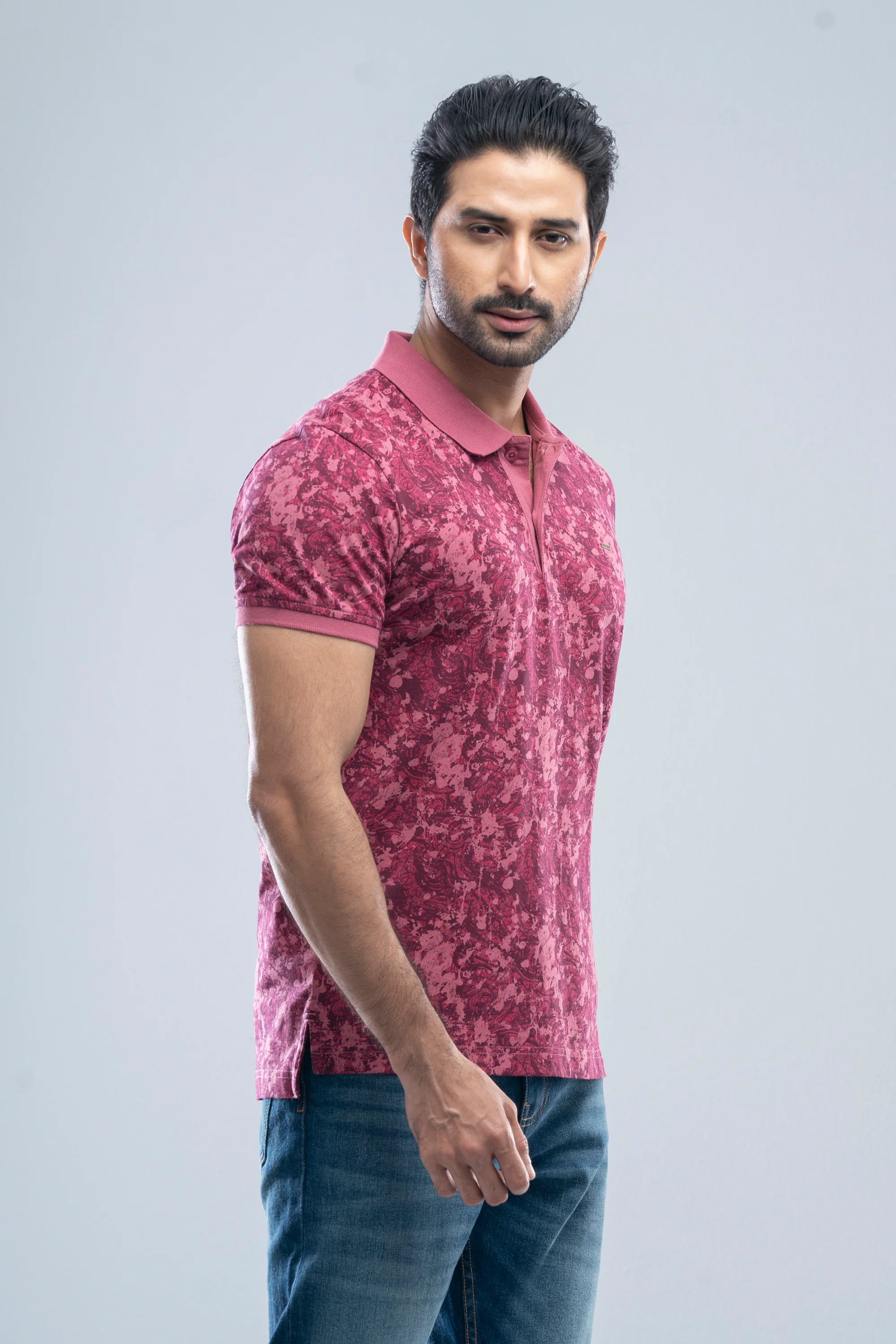 Regular Fit Printed Polo Shirt - Image 3