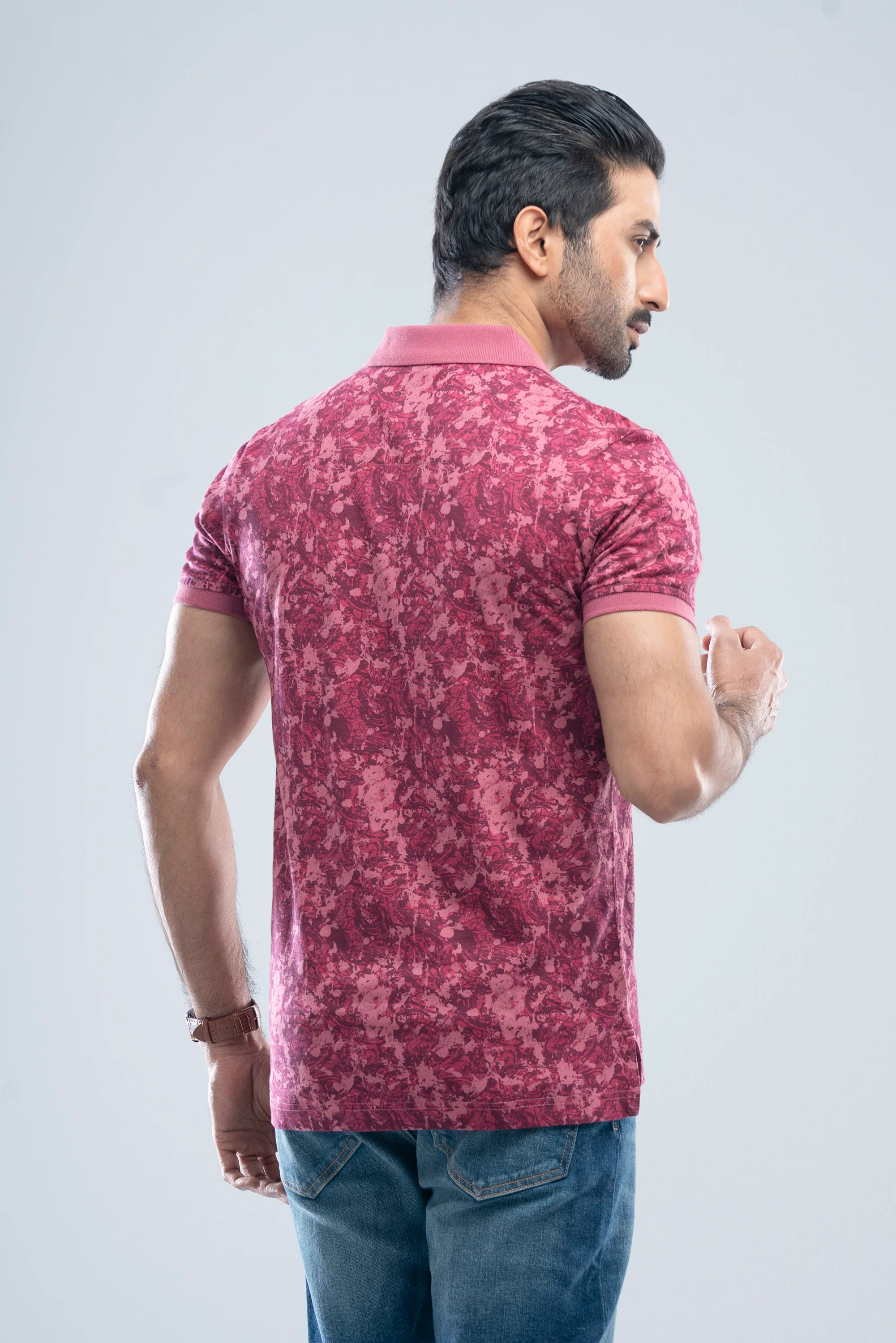 Regular Fit Printed Polo Shirt - Image 5