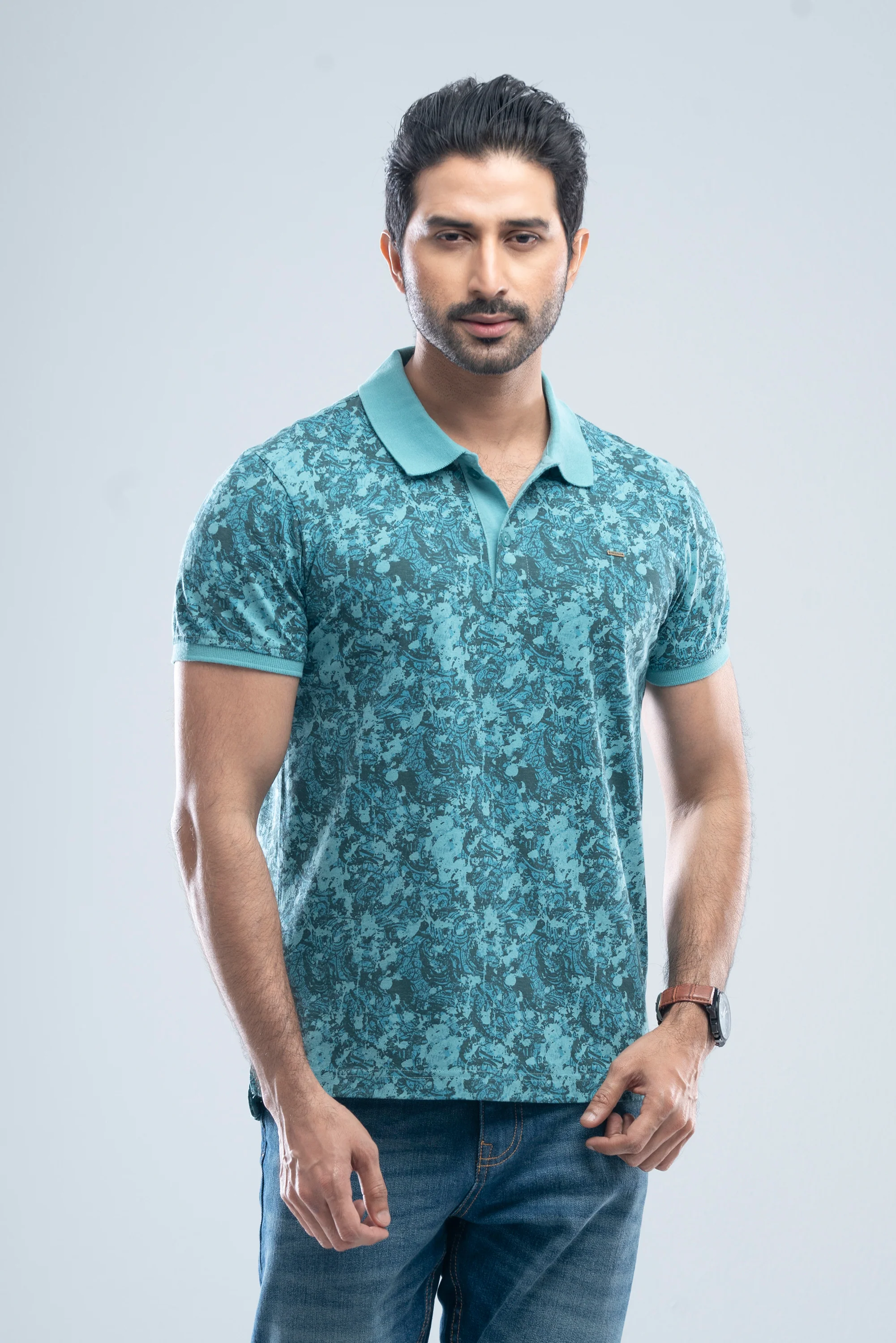 Regular Fit Printed Polo Shirt - Image 9