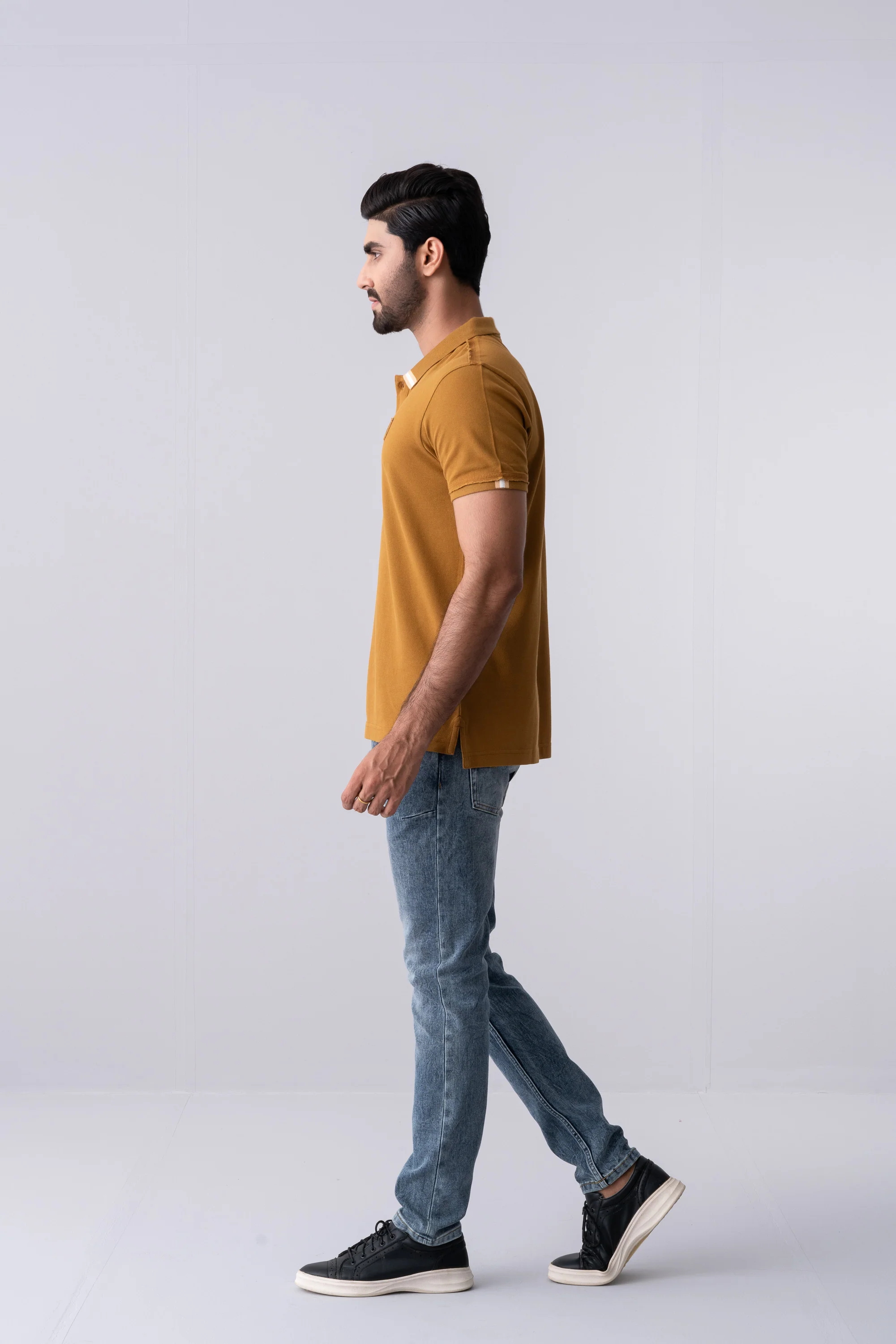 Regular Fit Washed Polo Shirt - Image 3
