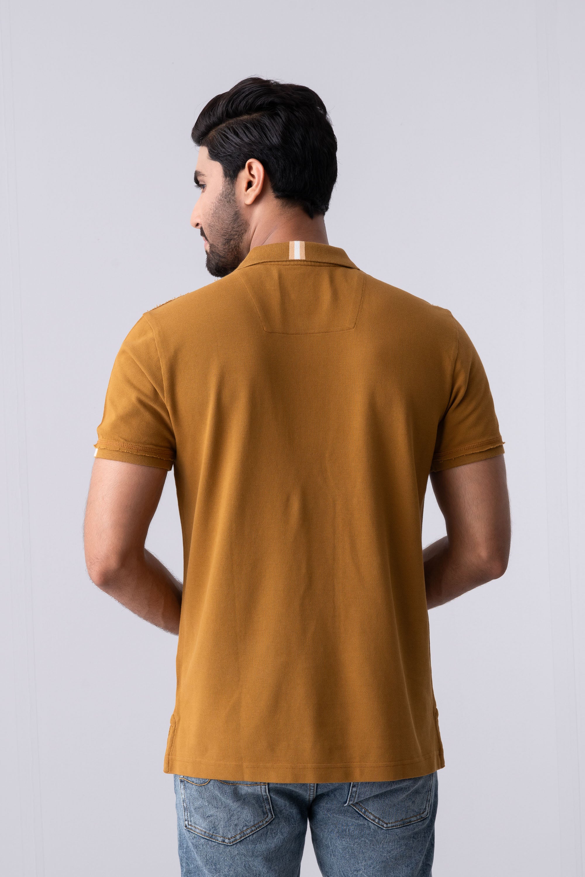 Regular Fit Washed Polo Shirt - Image 4