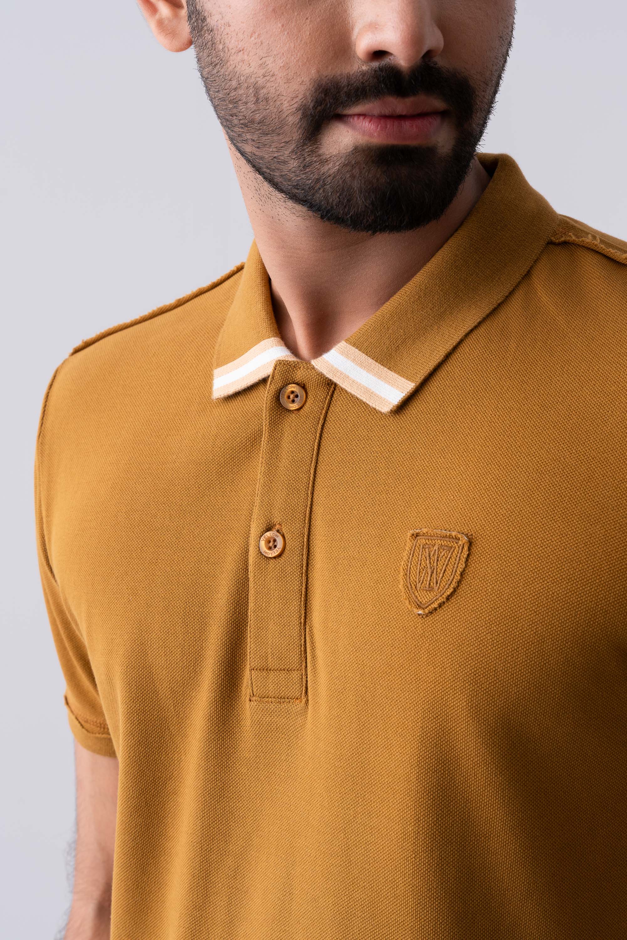 Regular Fit Washed Polo Shirt - Image 5