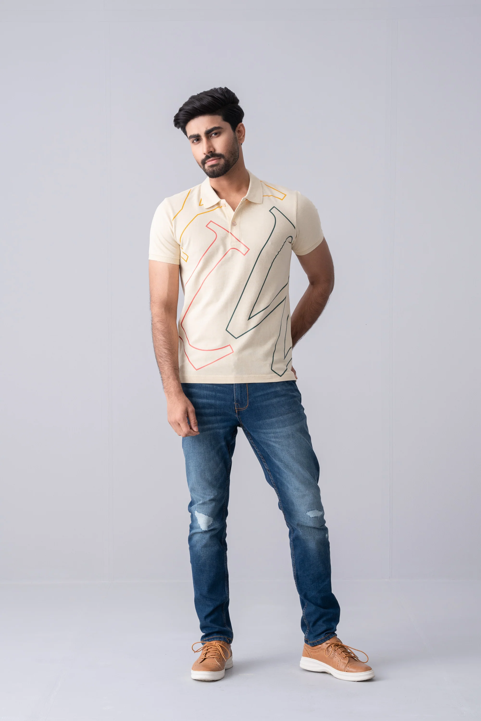 Regular Fit Pique Polo Shirt - Image 11