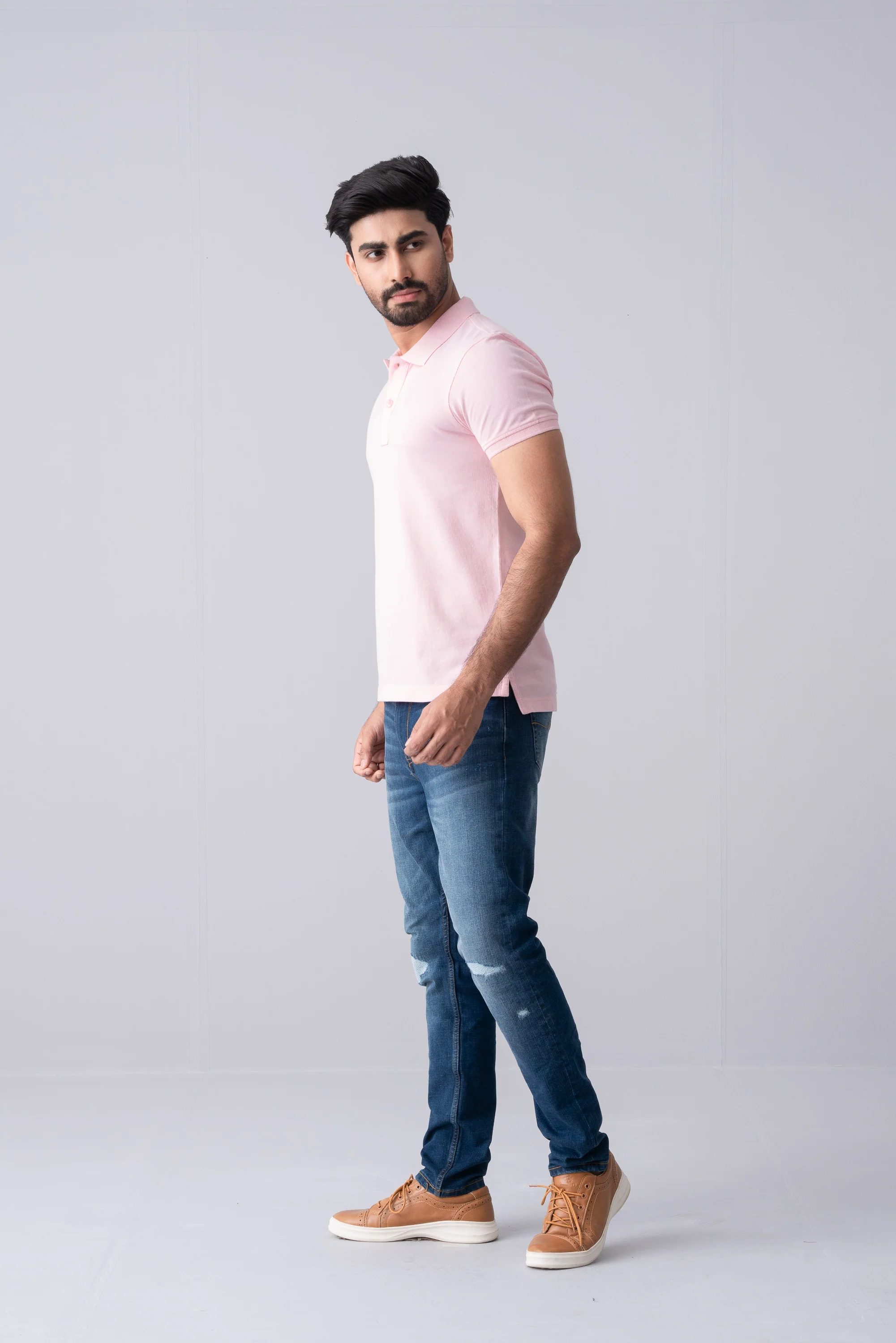 Regular Fit Solid Polo Shirt - Image 3