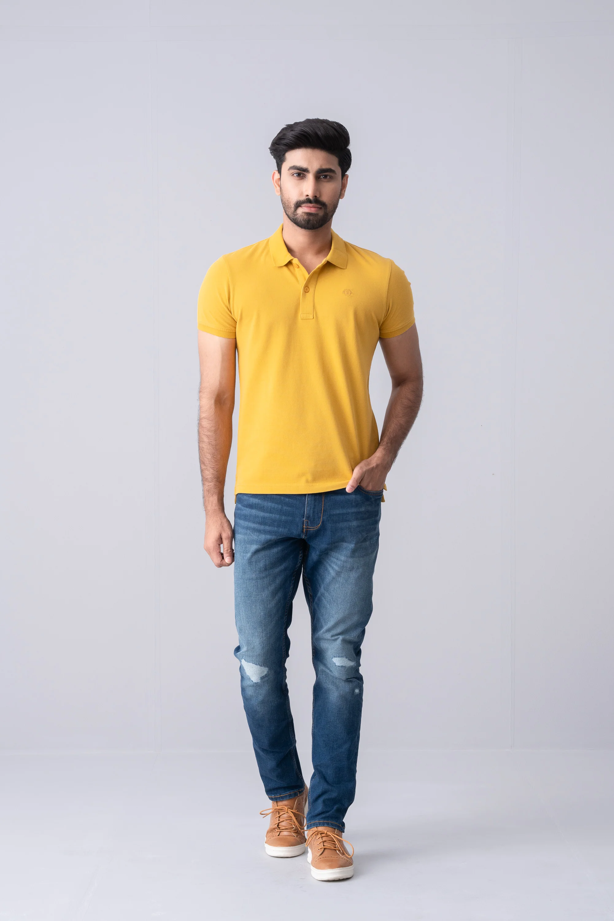 Regular Fit Solid Polo Shirt - Image 6