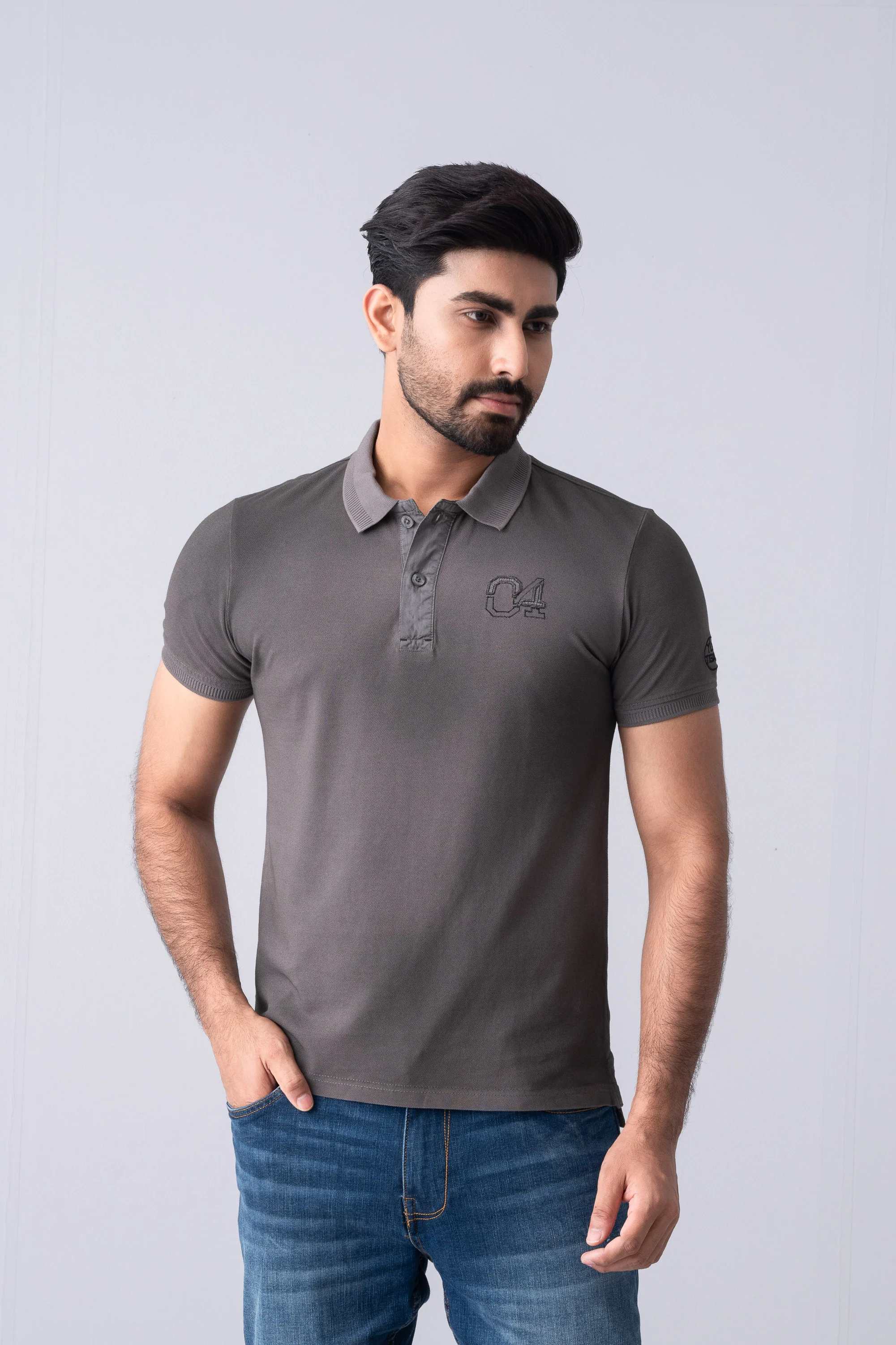 Regular Fit Washed Polo Shirt - Image 2