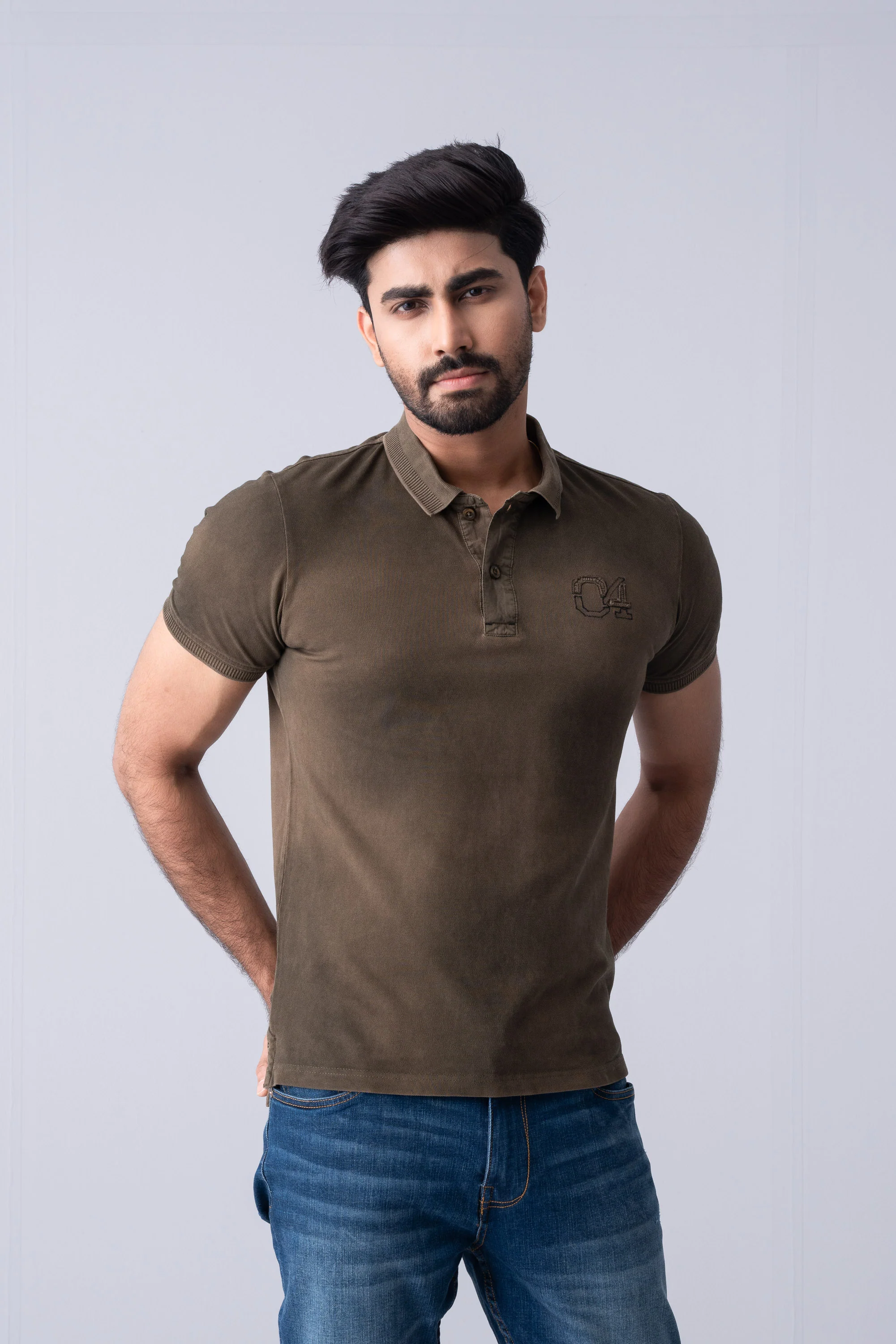 Regular Fit Washed Polo Shirt - Image 7
