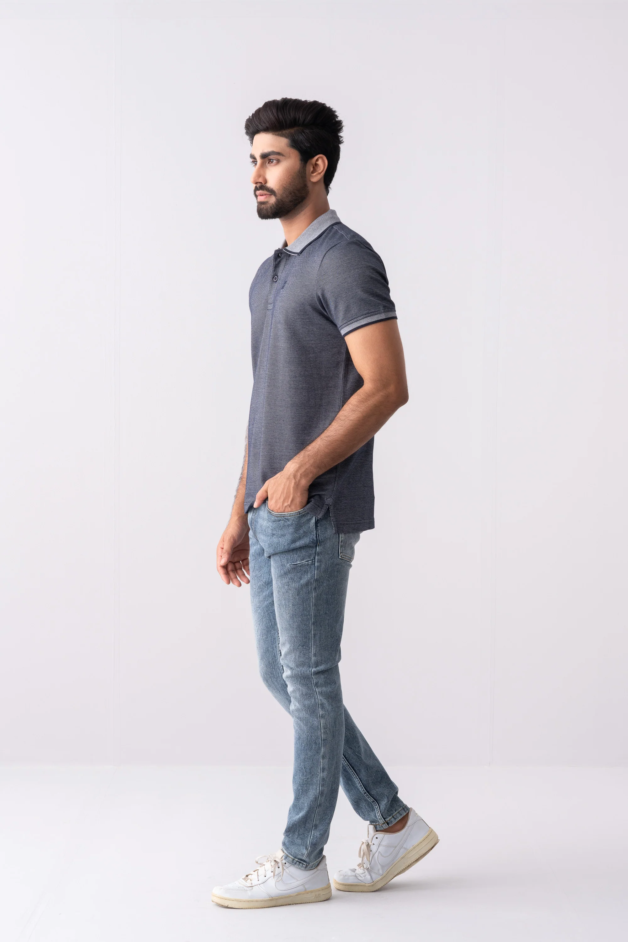 Regular Fit Birdseye Polo Shirt - Image 3
