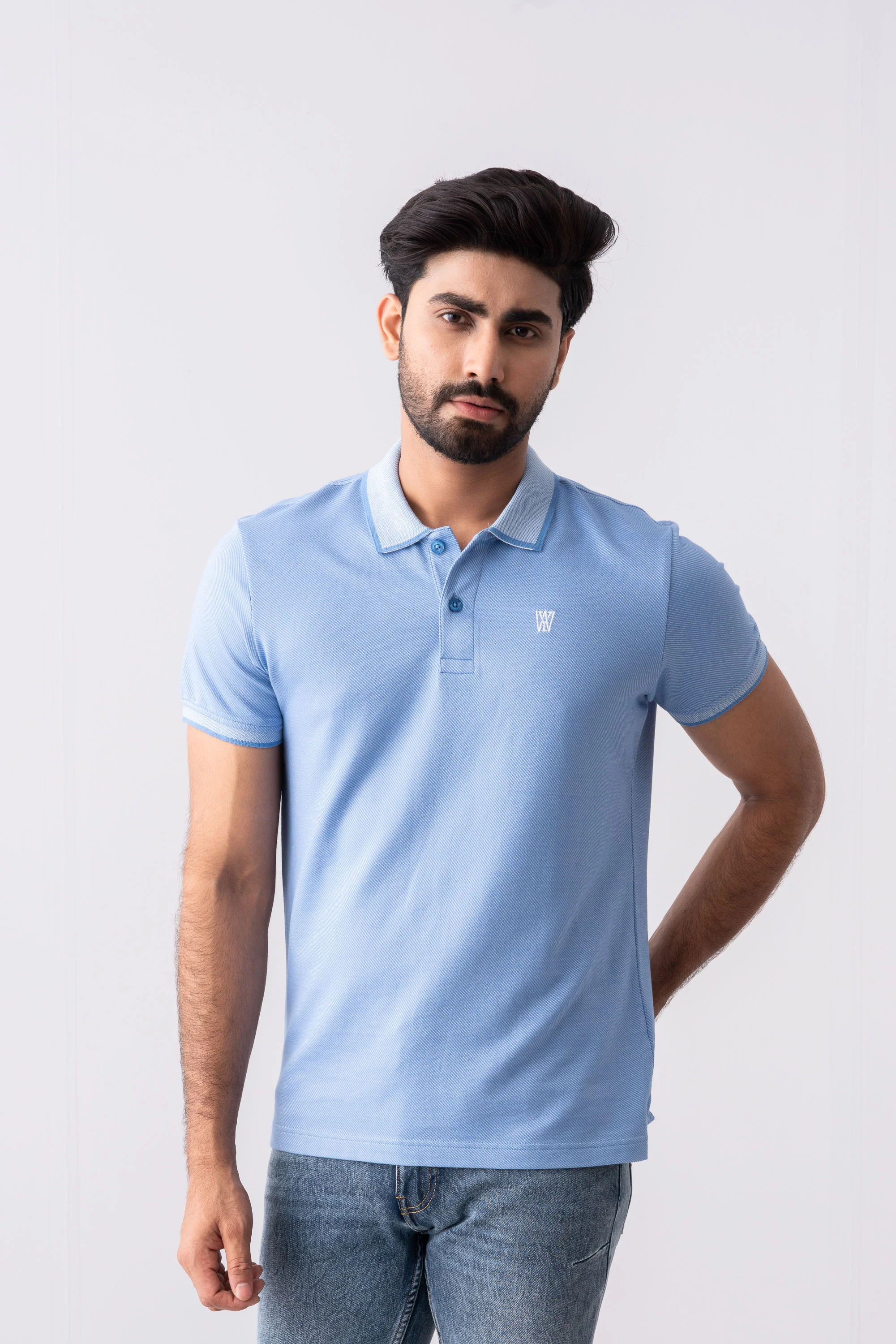 Regular Fit Birdseye Polo Shirt - Image 6