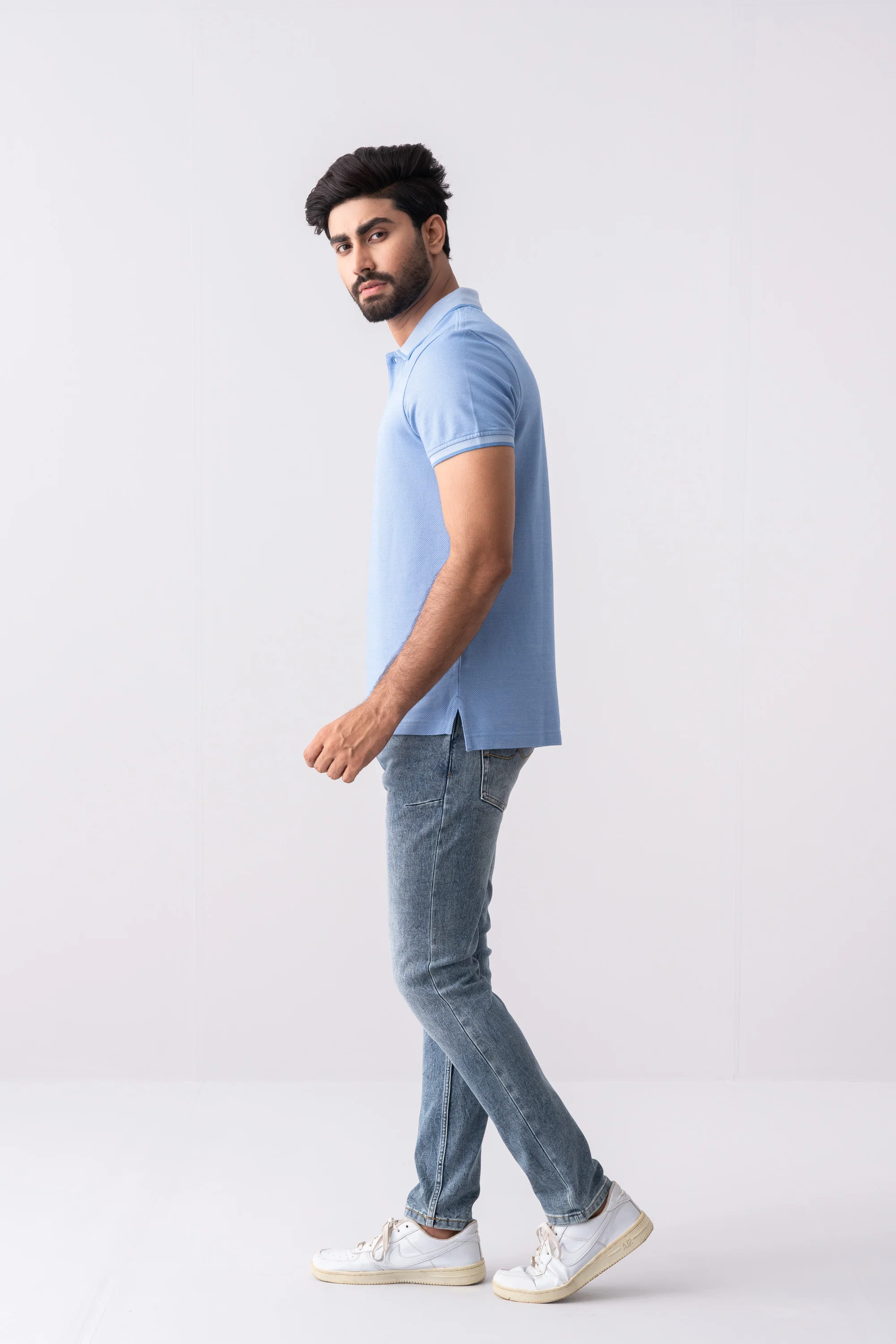 Regular Fit Birdseye Polo Shirt - Image 8