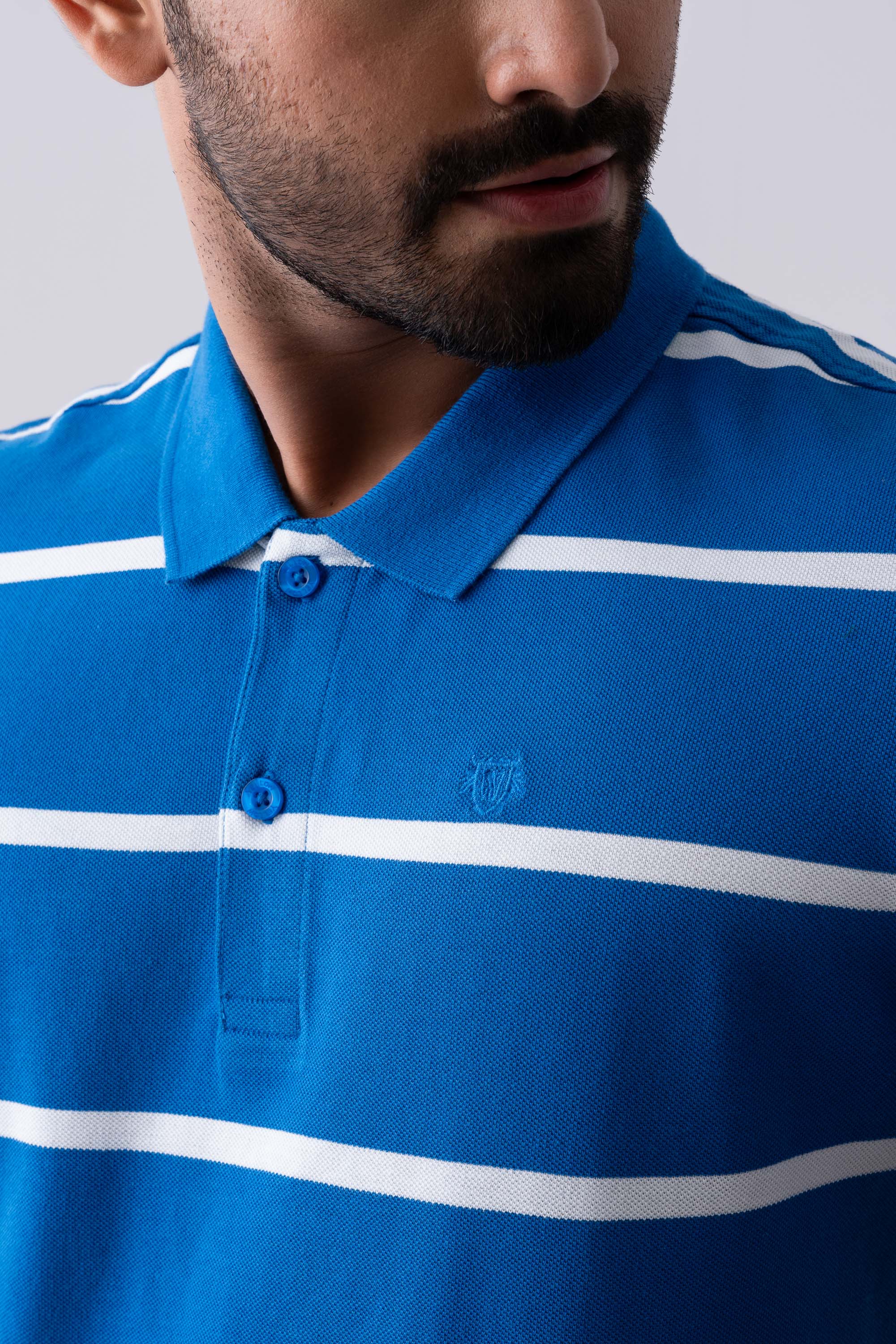 Regular Fit Yarn-Dyed Polo Shirt - Image 5