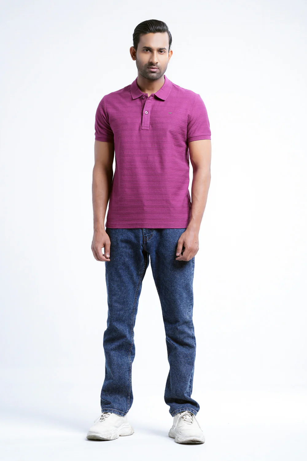 Regular Fit Ottoman Jersey Polo Shirt - Image 6