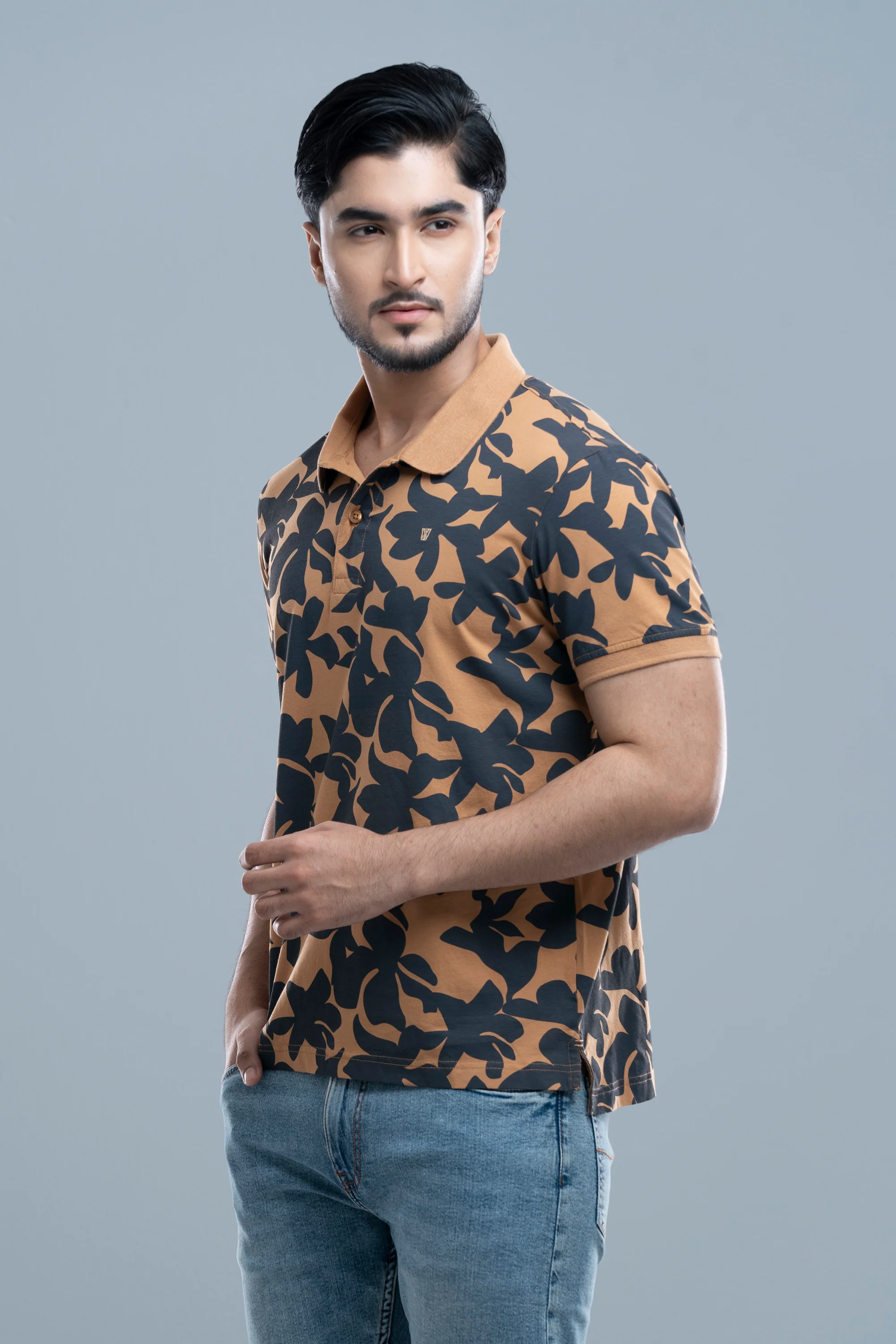Regular Fit Single Mercerized Polo Shirt - Image 4