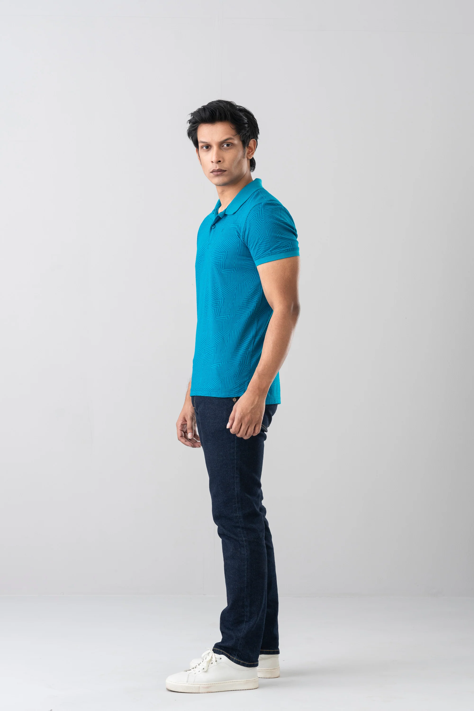Regular Fit Single Mercerized Polo Shirt - Image 3