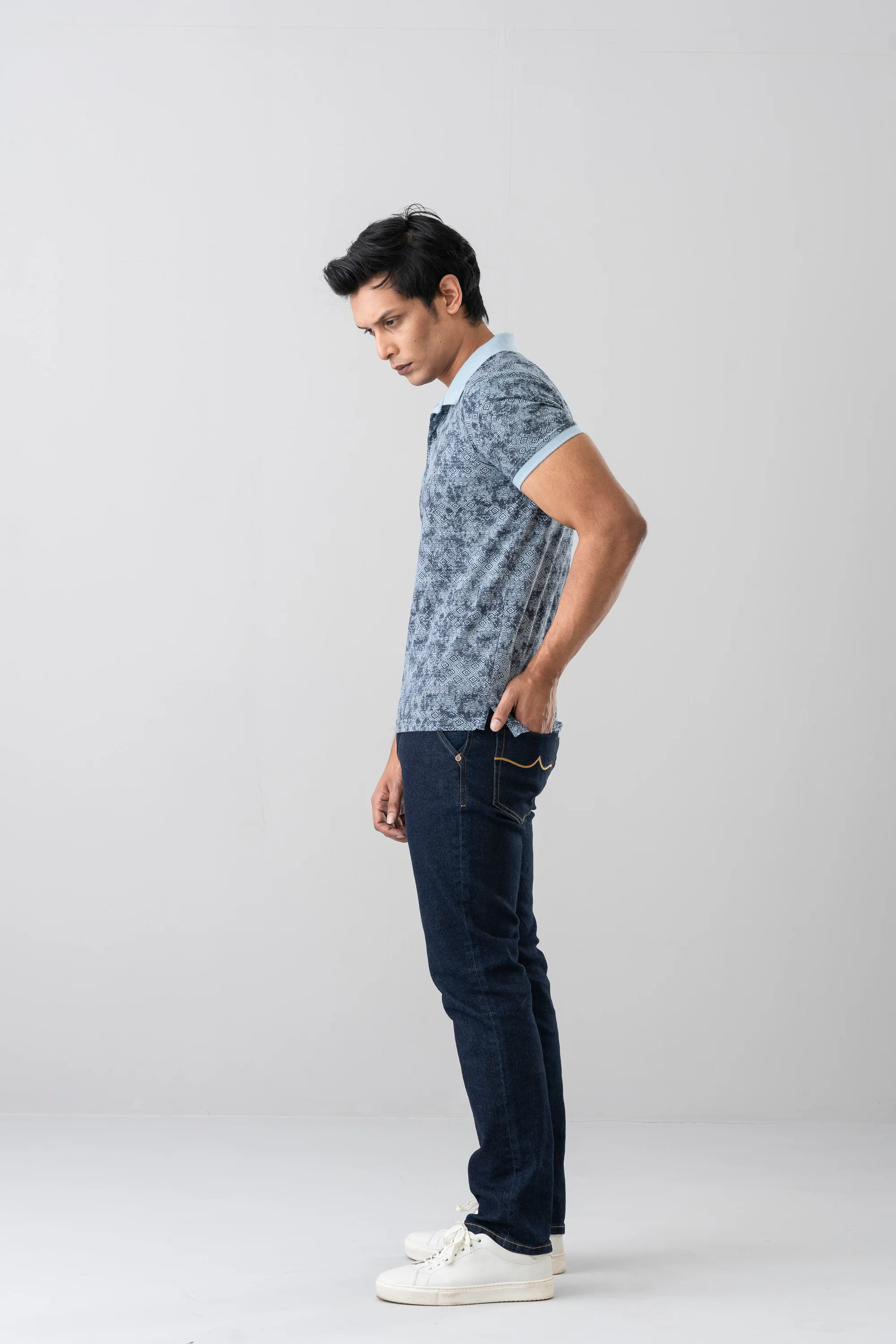 Regular Fit Single Mercerized Polo Shirt - Image 3