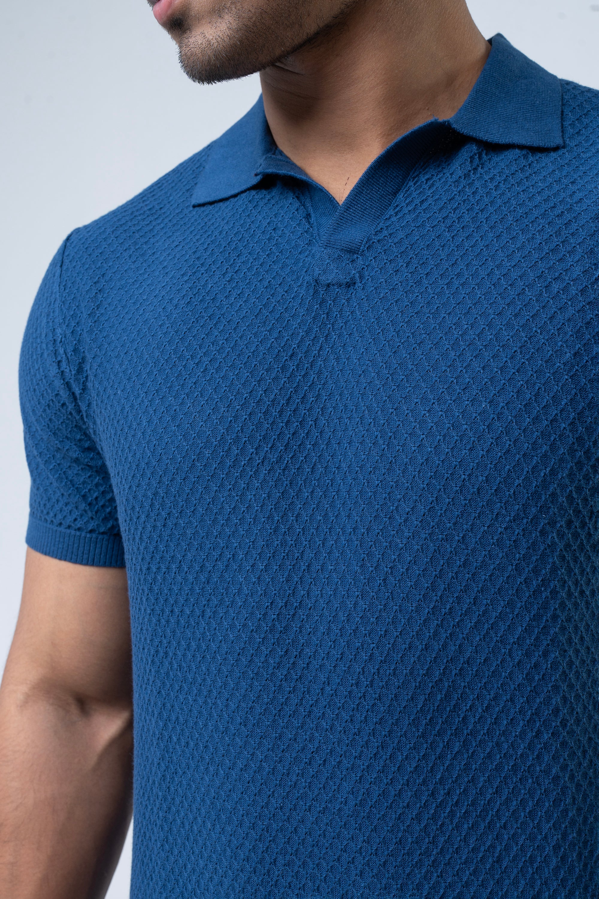 Regular Fit Knit Sweater Polo Shirt - Image 5