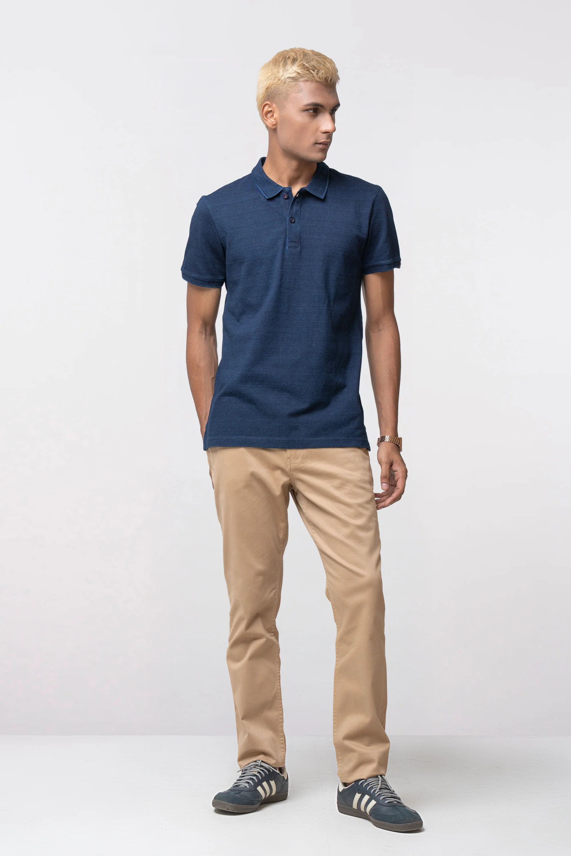 Regular Fit Classic Indigo Polo Shirt