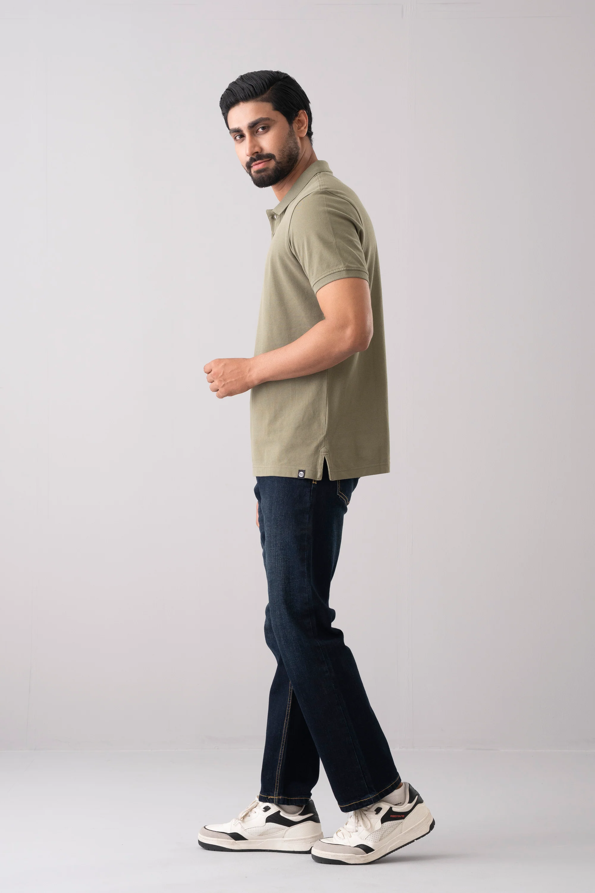 Men’s Relaxed Fit Solid Polo Shirt - Image 2