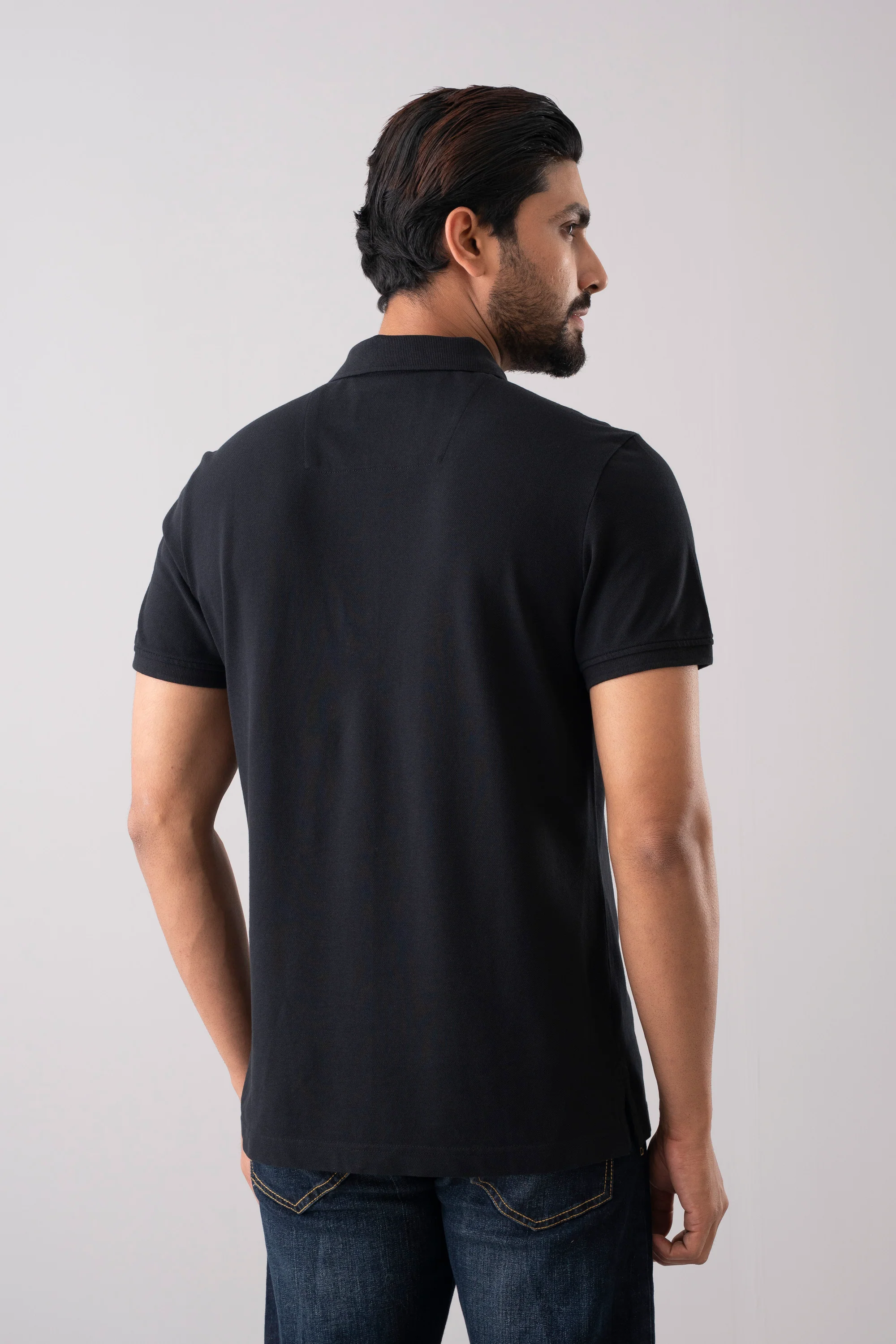 Men’s Regular Fit Solid Polo Shirt - Image 4