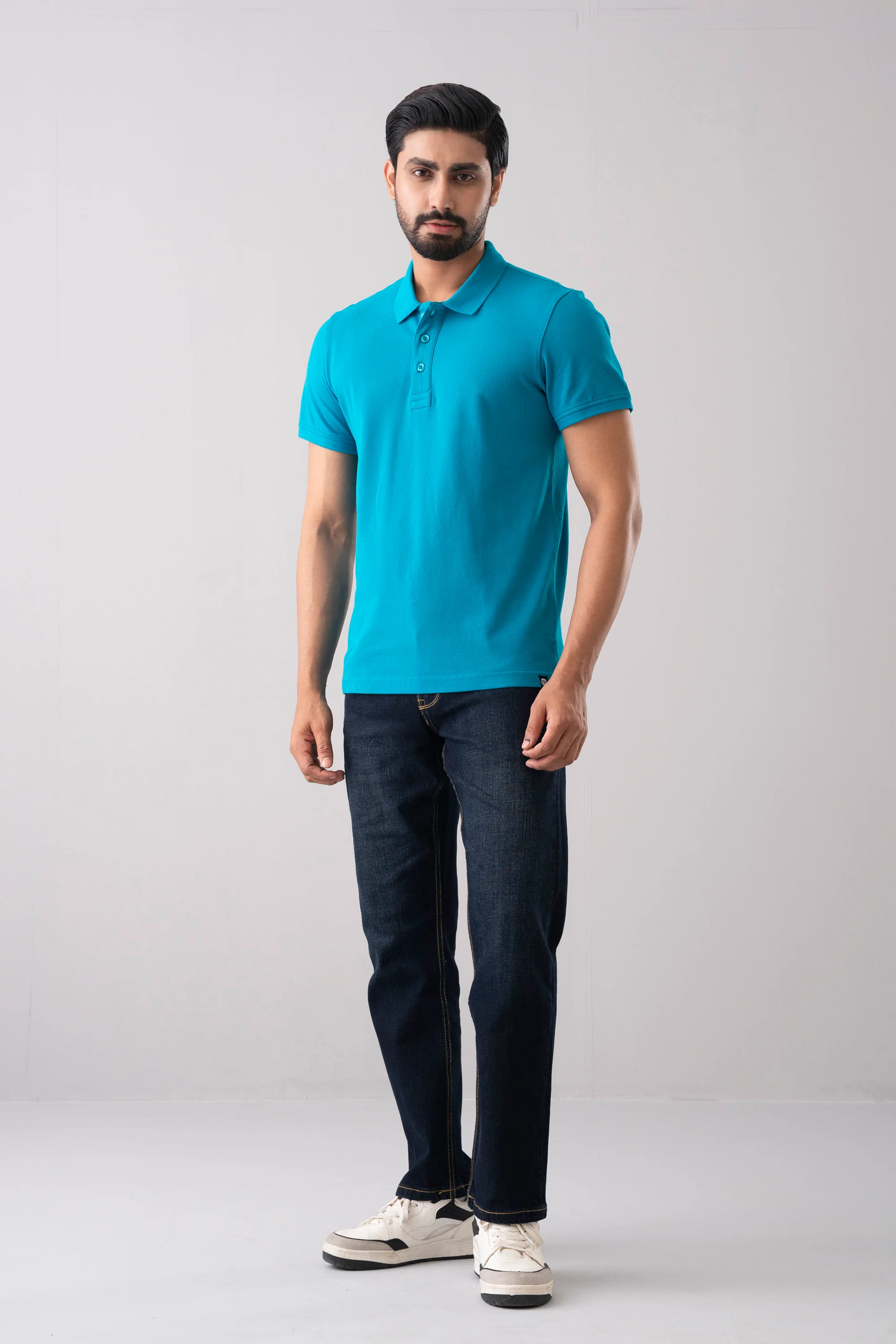 Men’s Regular Fit Solid Polo Shirt