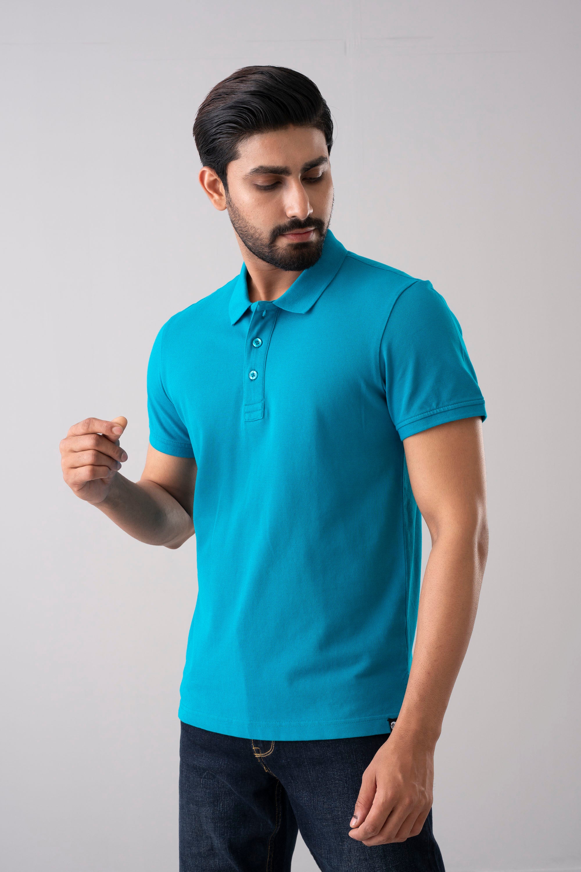 Men’s Regular Fit Solid Polo Shirt - Image 3