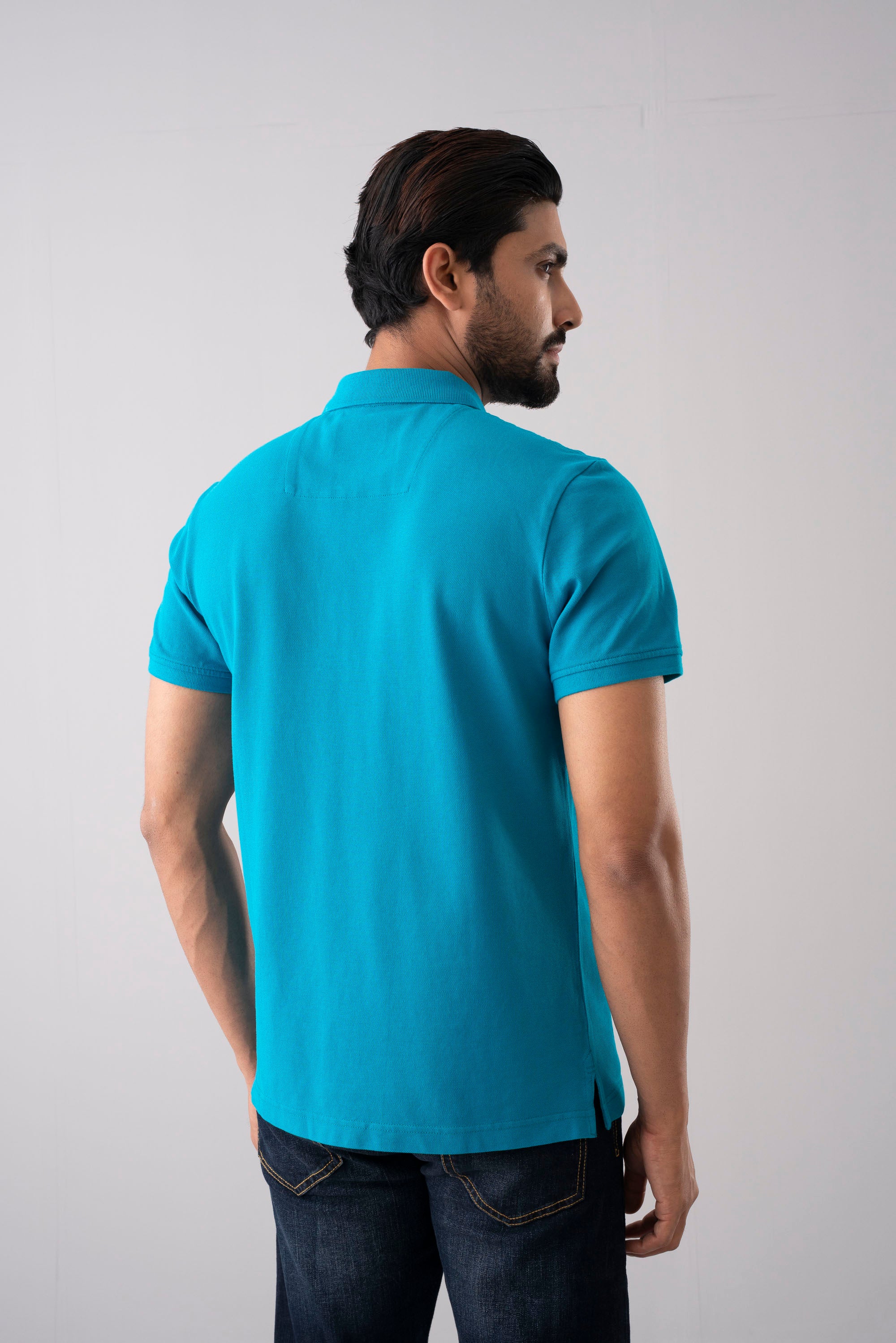 Men’s Regular Fit Solid Polo Shirt - Image 4