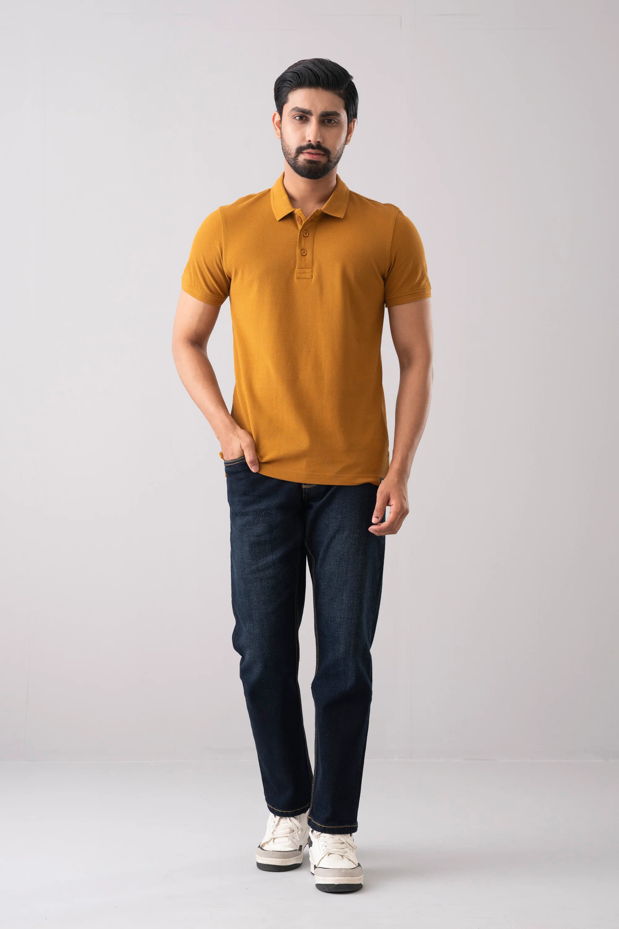 Regular Fit Solid Polo Shirt