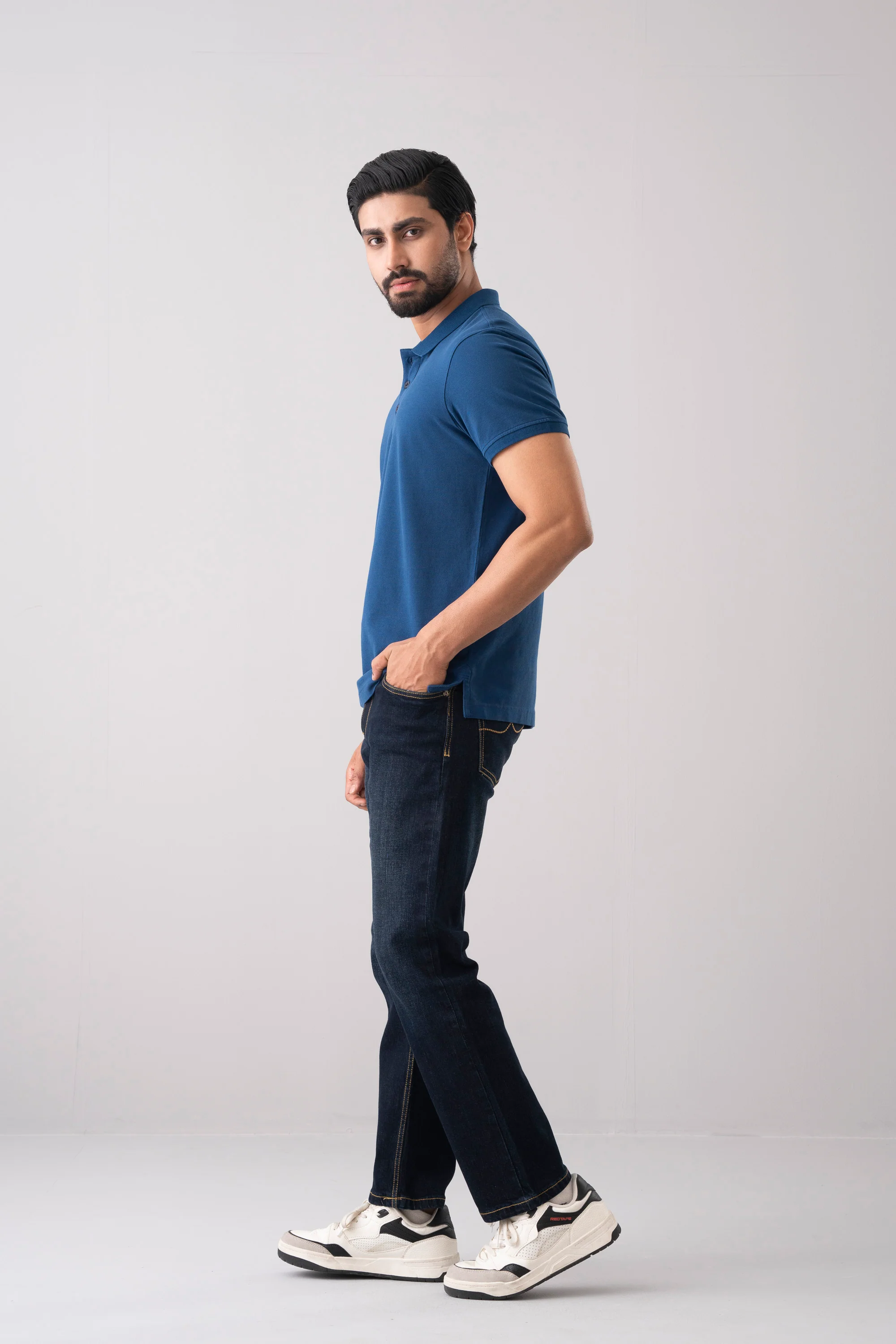 Men’s Regular Fit Solid Polo Shirt - Image 2