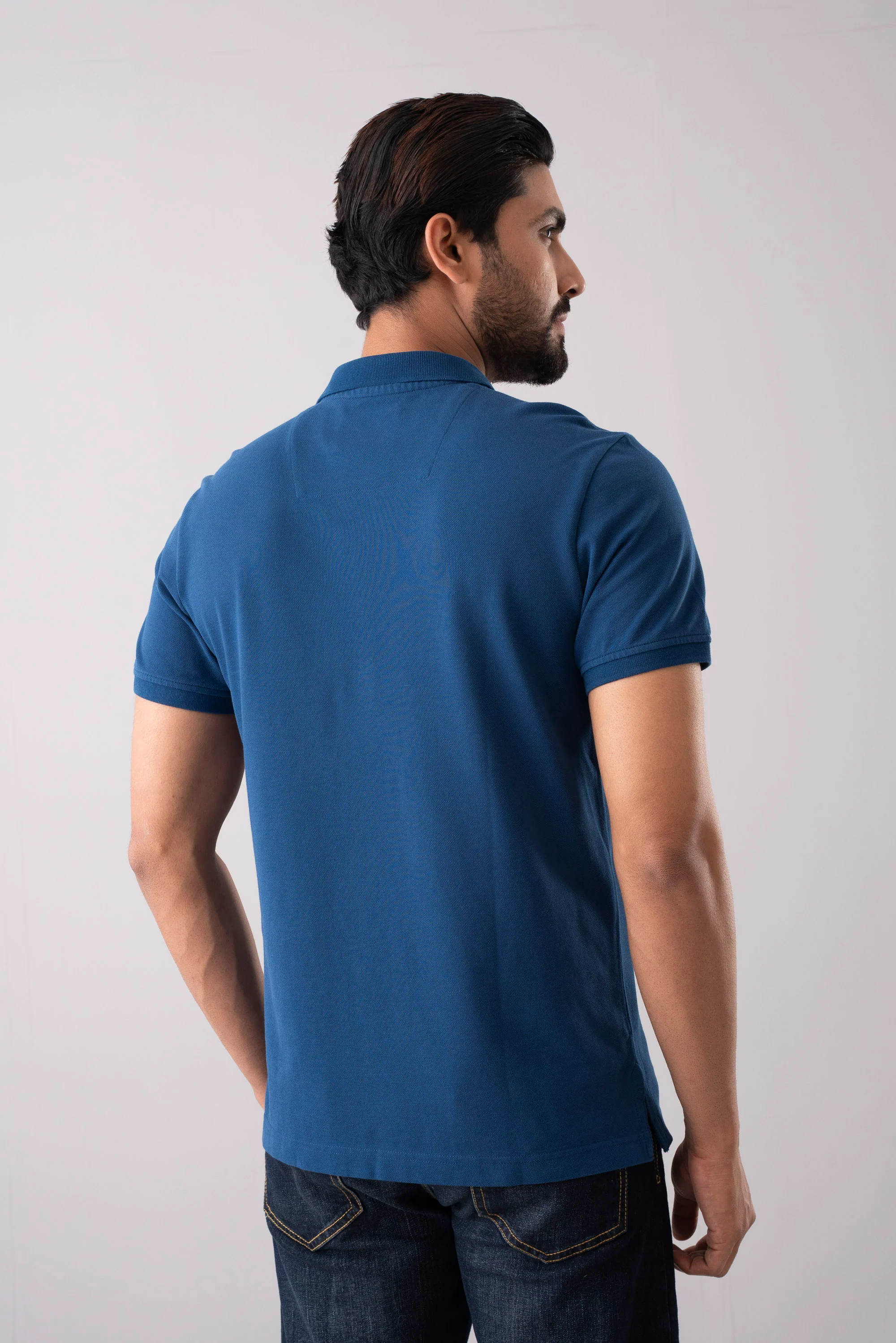 Men’s Regular Fit Solid Polo Shirt - Image 4