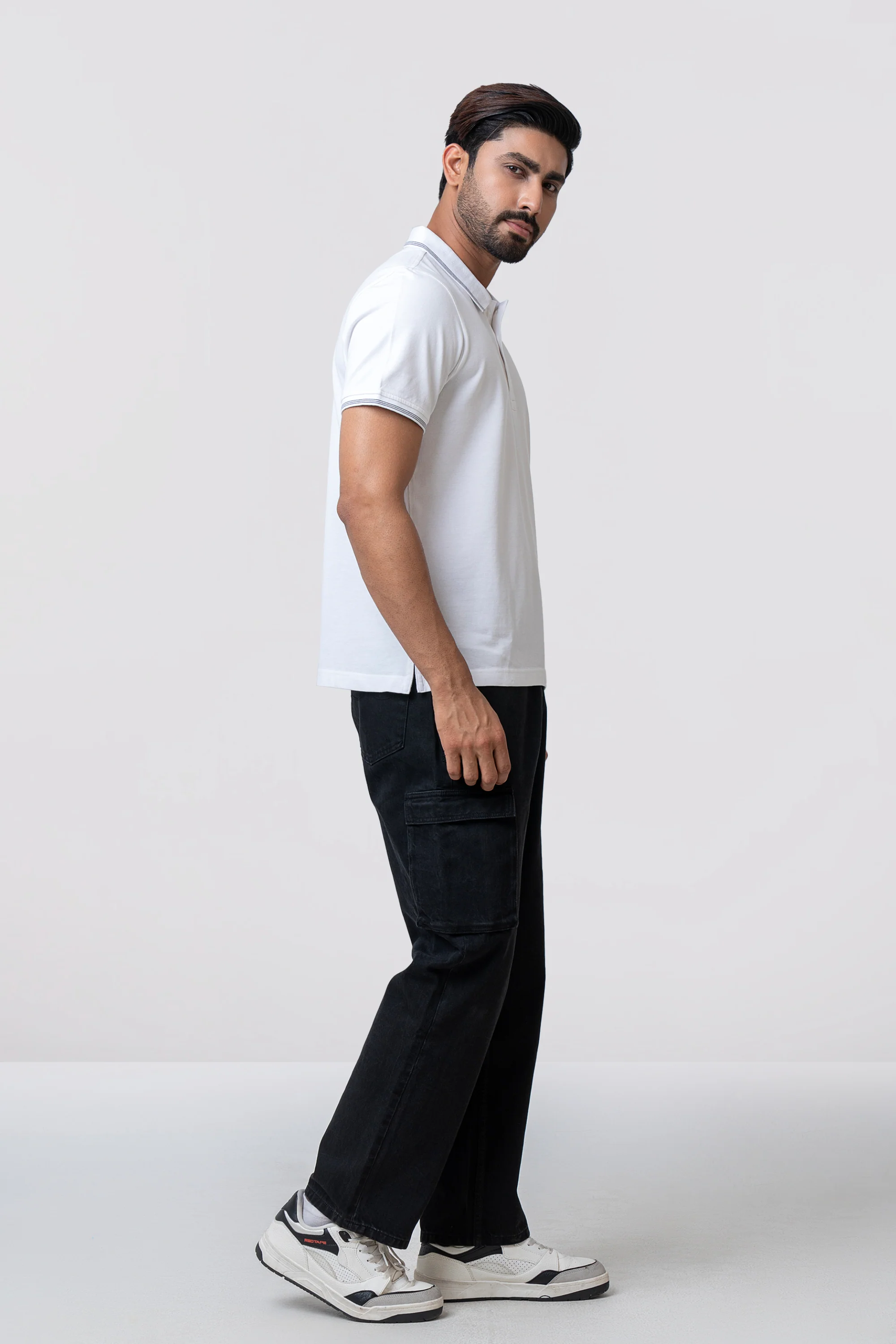 Relaxed Fit Solid Polo Shirt - Image 11