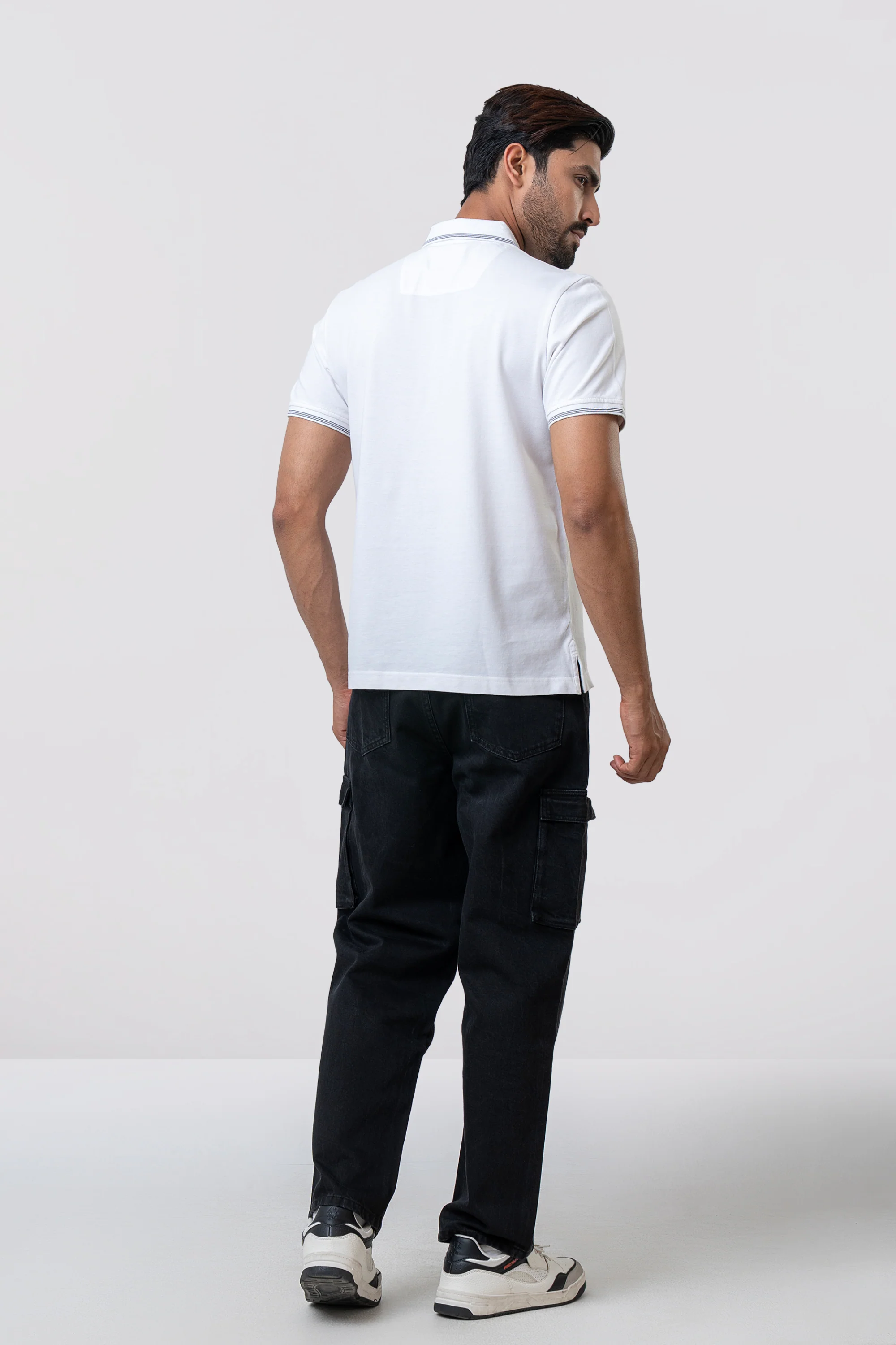 Relaxed Fit Solid Polo Shirt - Image 12