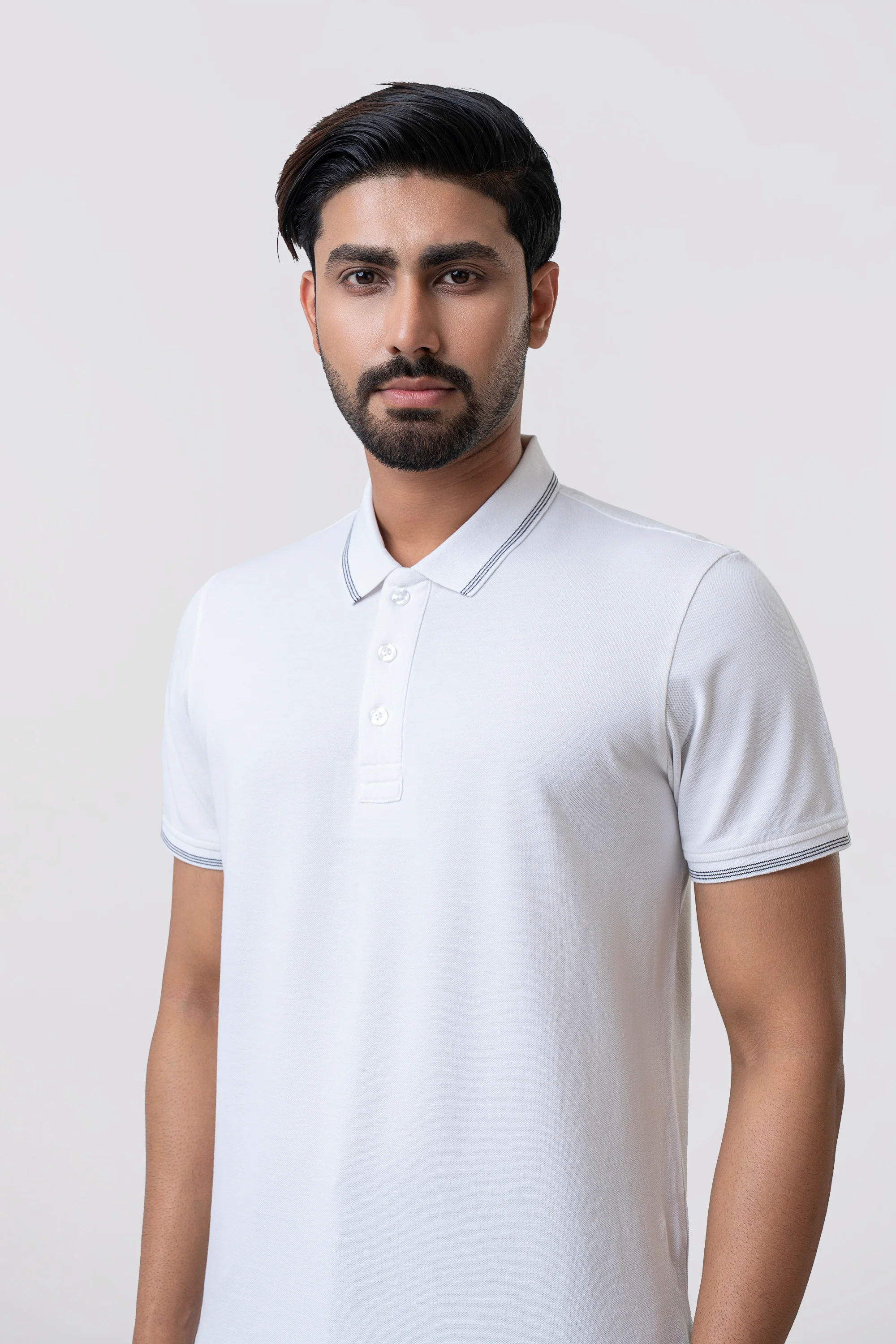 Relaxed Fit Solid Polo Shirt - Image 13