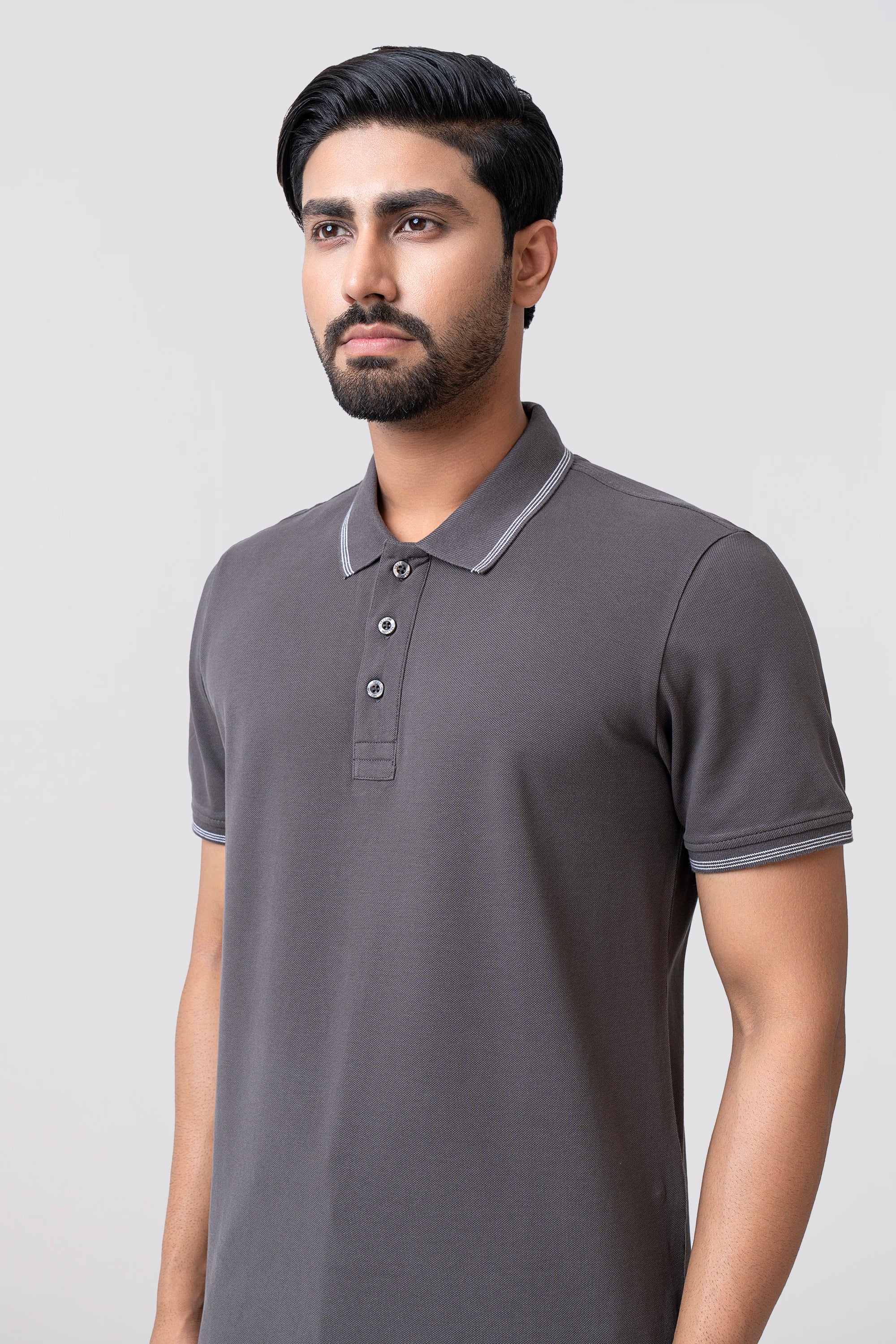 Relaxed Fit Solid Polo Shirt - Image 6