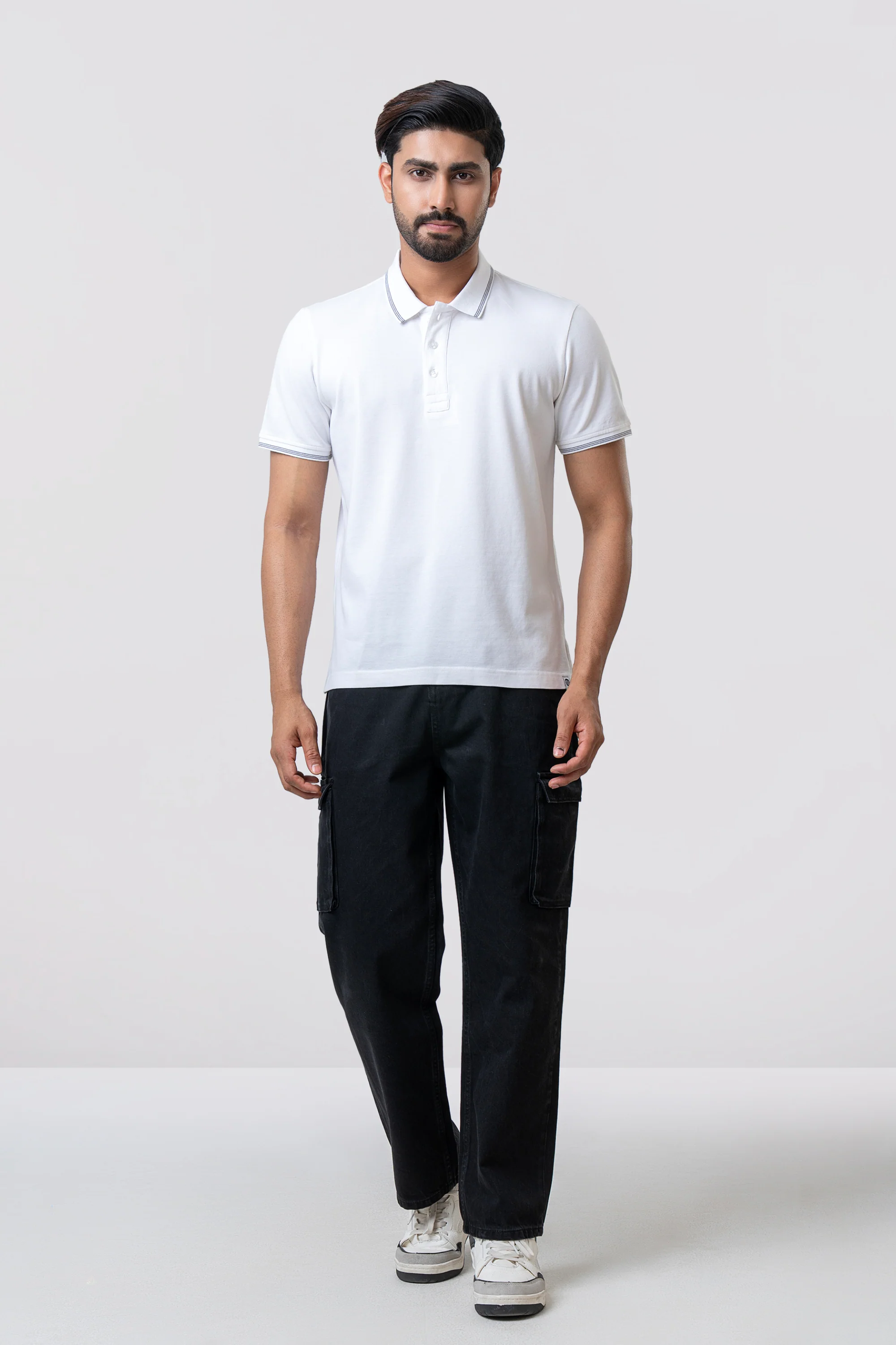 Relaxed Fit Solid Polo Shirt - Image 8