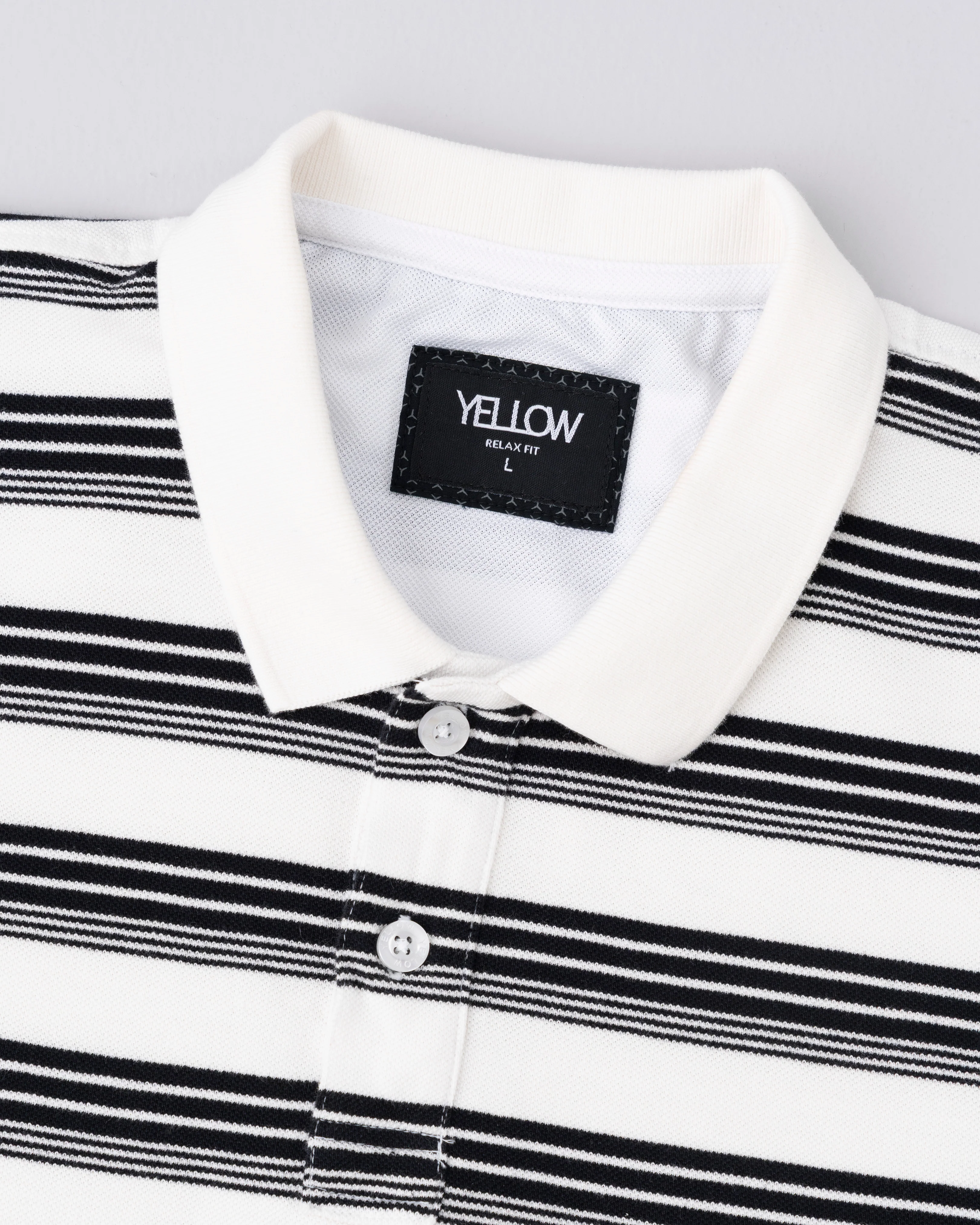 Relaxed Fit Yarn-Dyed Polo Shirt - Image 6