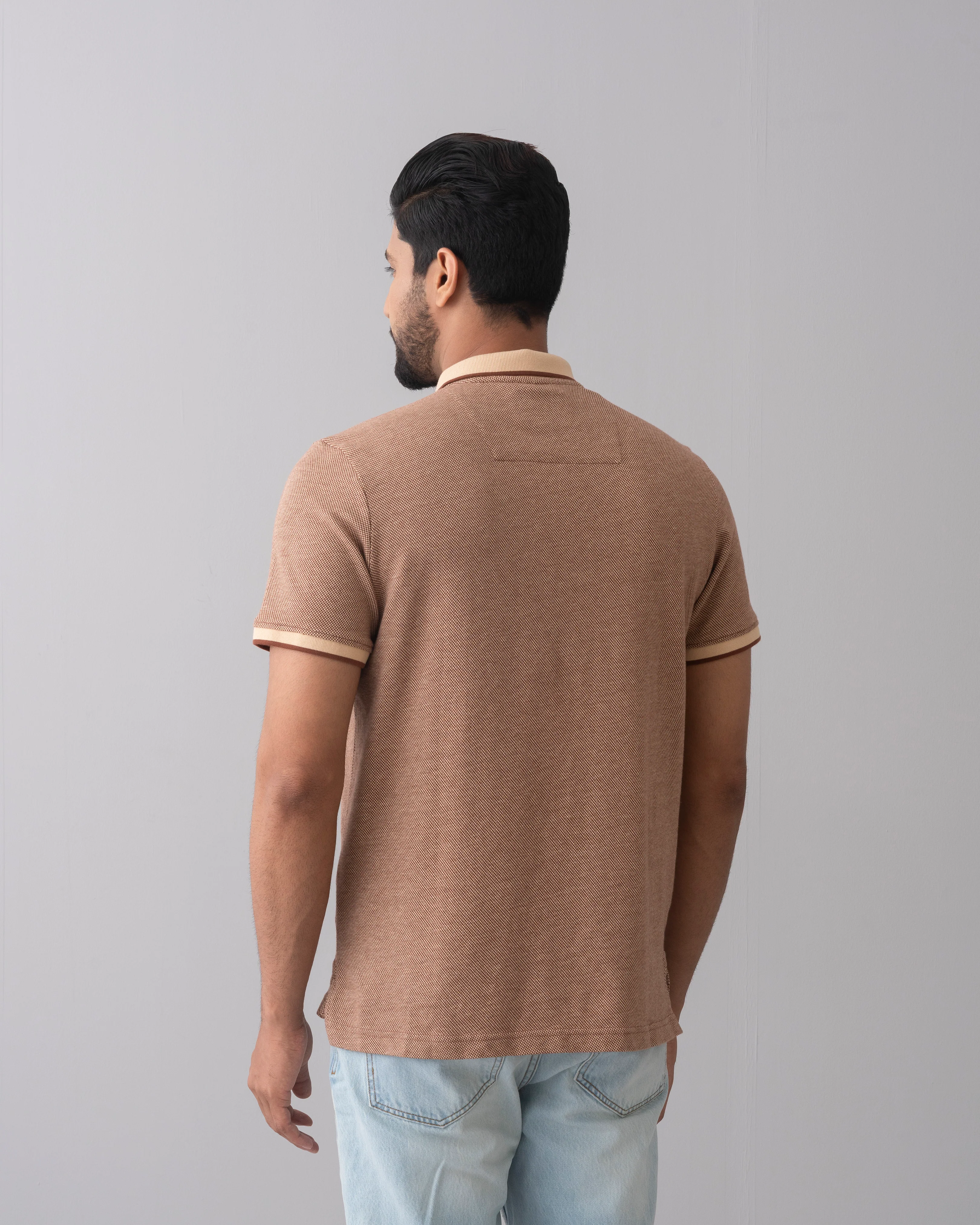 Relaxed Fit Yarn-Dyed Polo Shirt - Image 10
