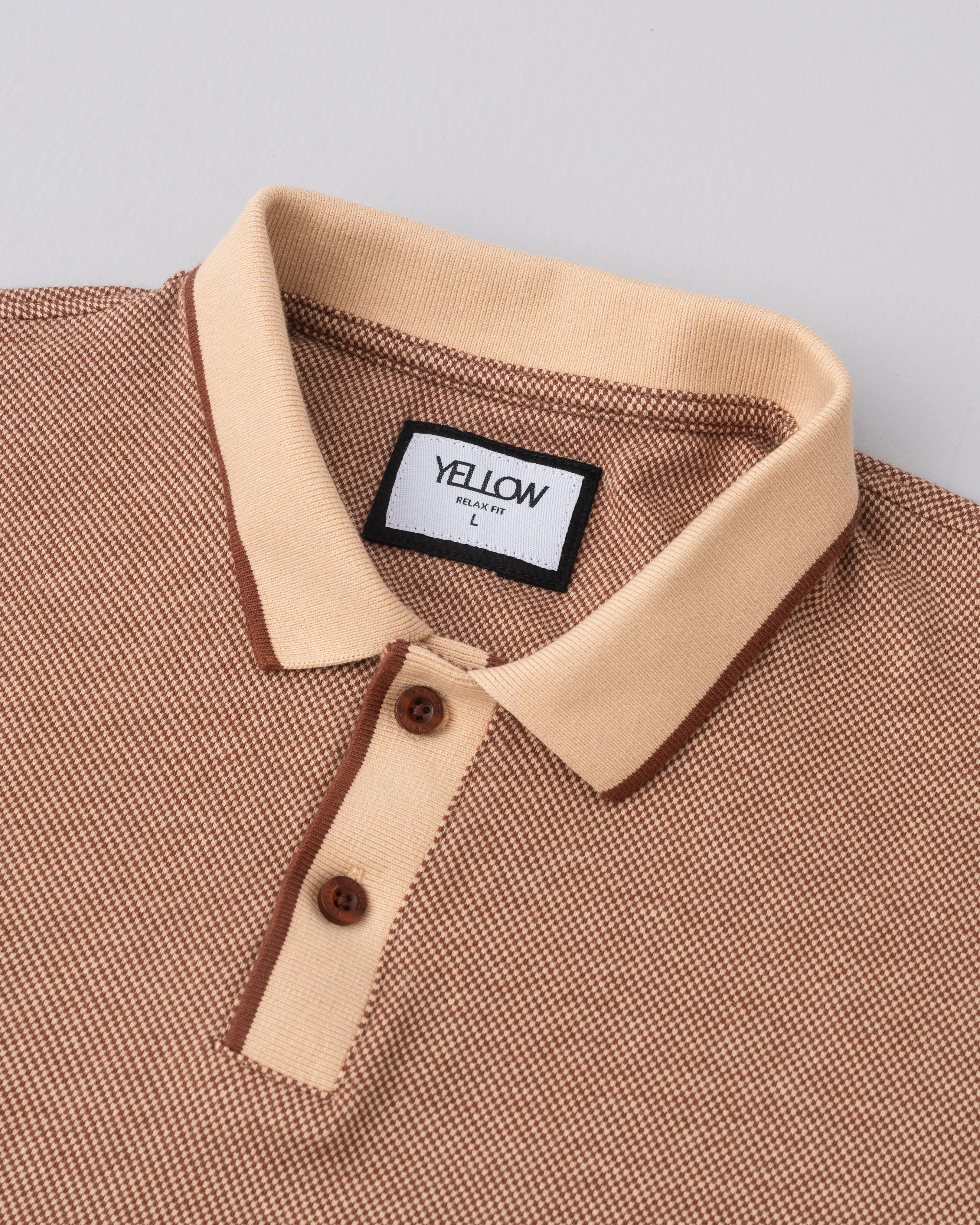 Relaxed Fit Yarn-Dyed Polo Shirt - Image 12