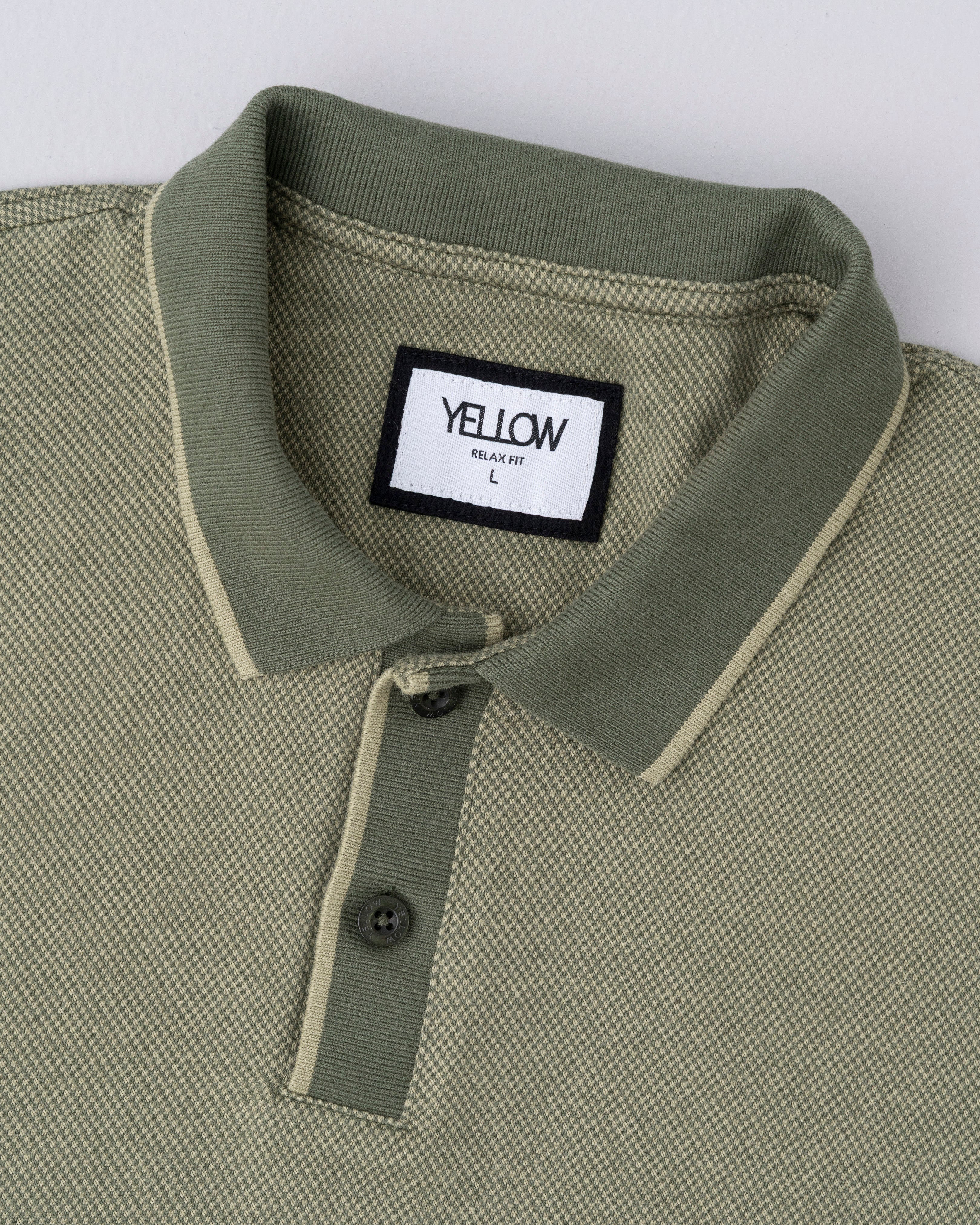 Relaxed Fit Yarn-Dyed Polo Shirt - Image 6