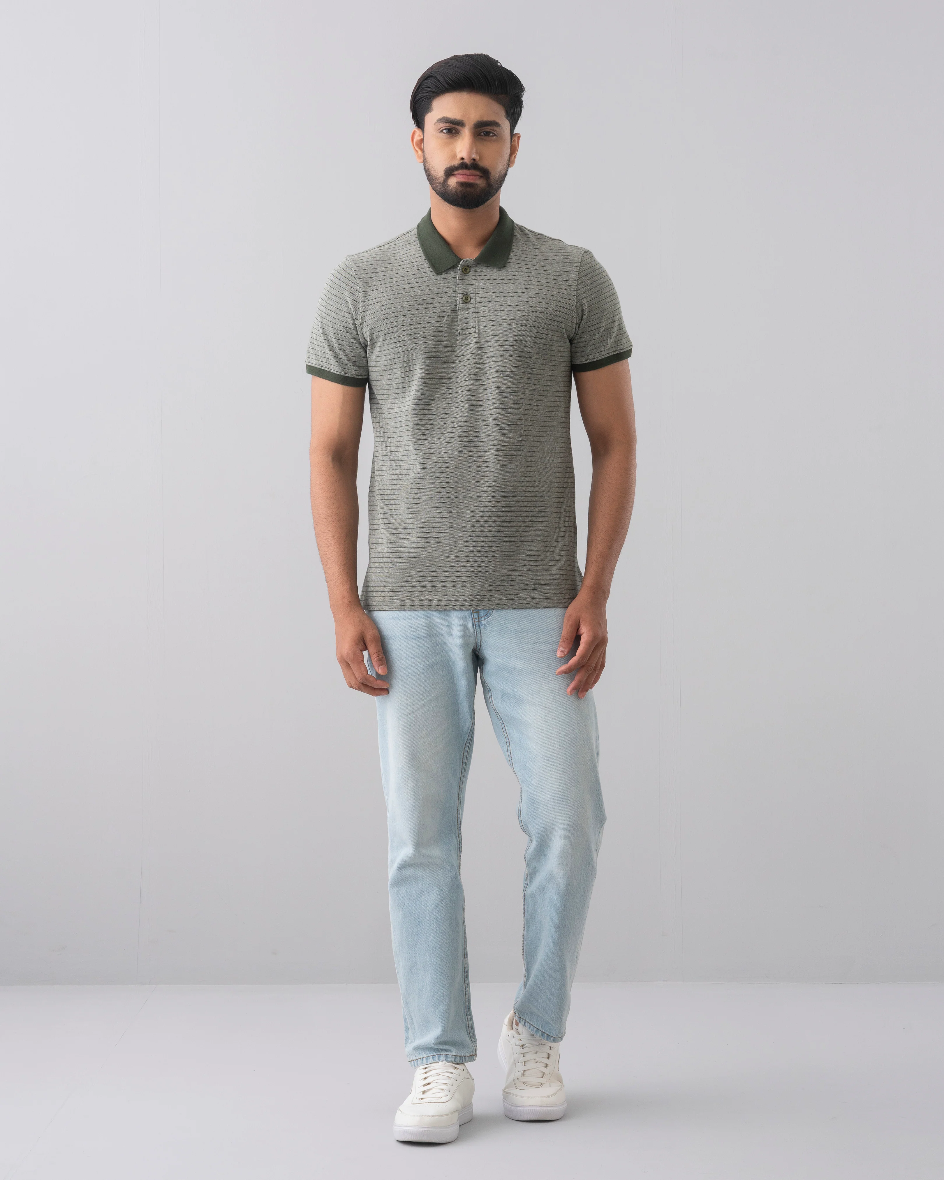 Regular Fit Jacquard Polo Shirt