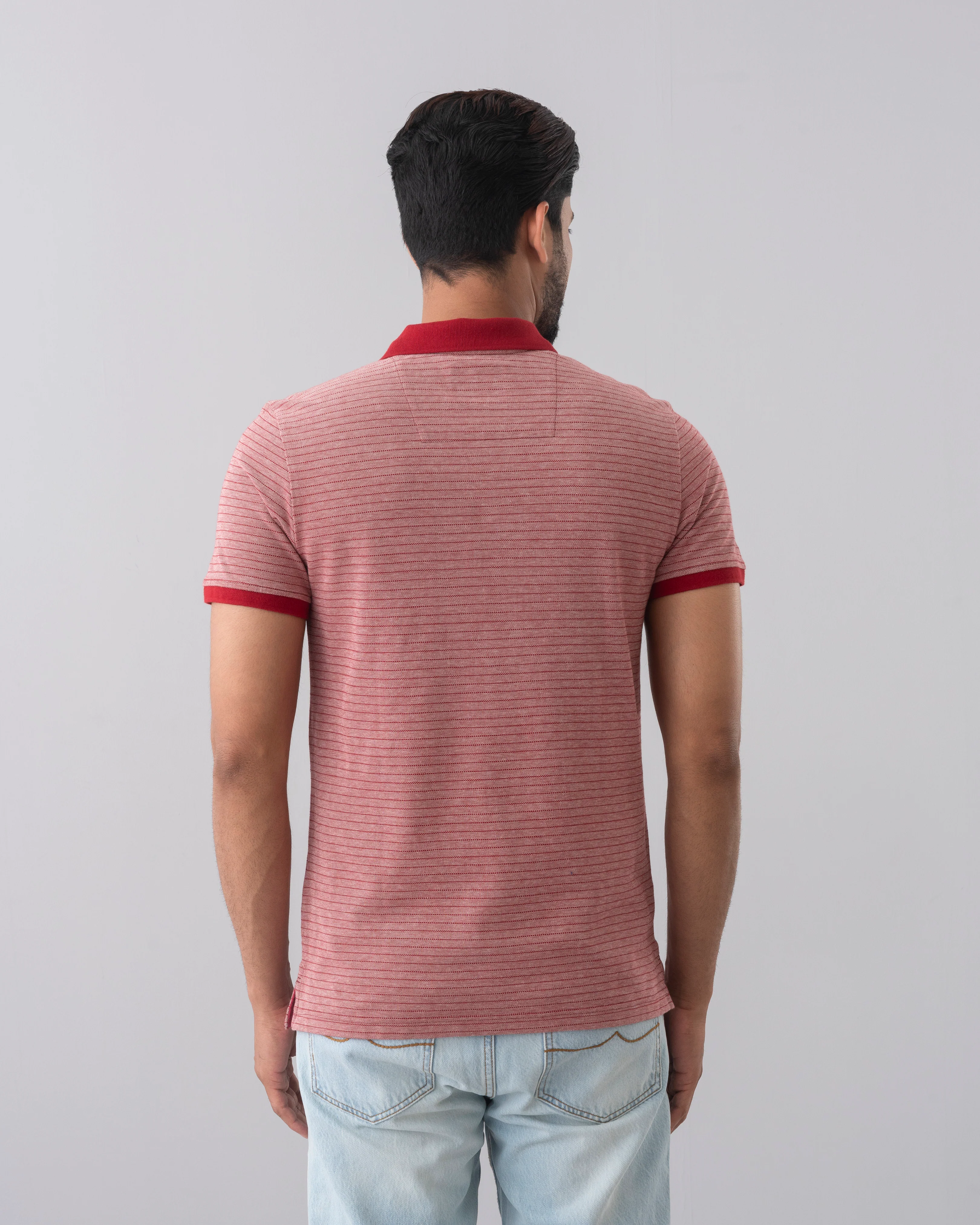 Regular Fit Jacquard Polo Shirt - Image 10