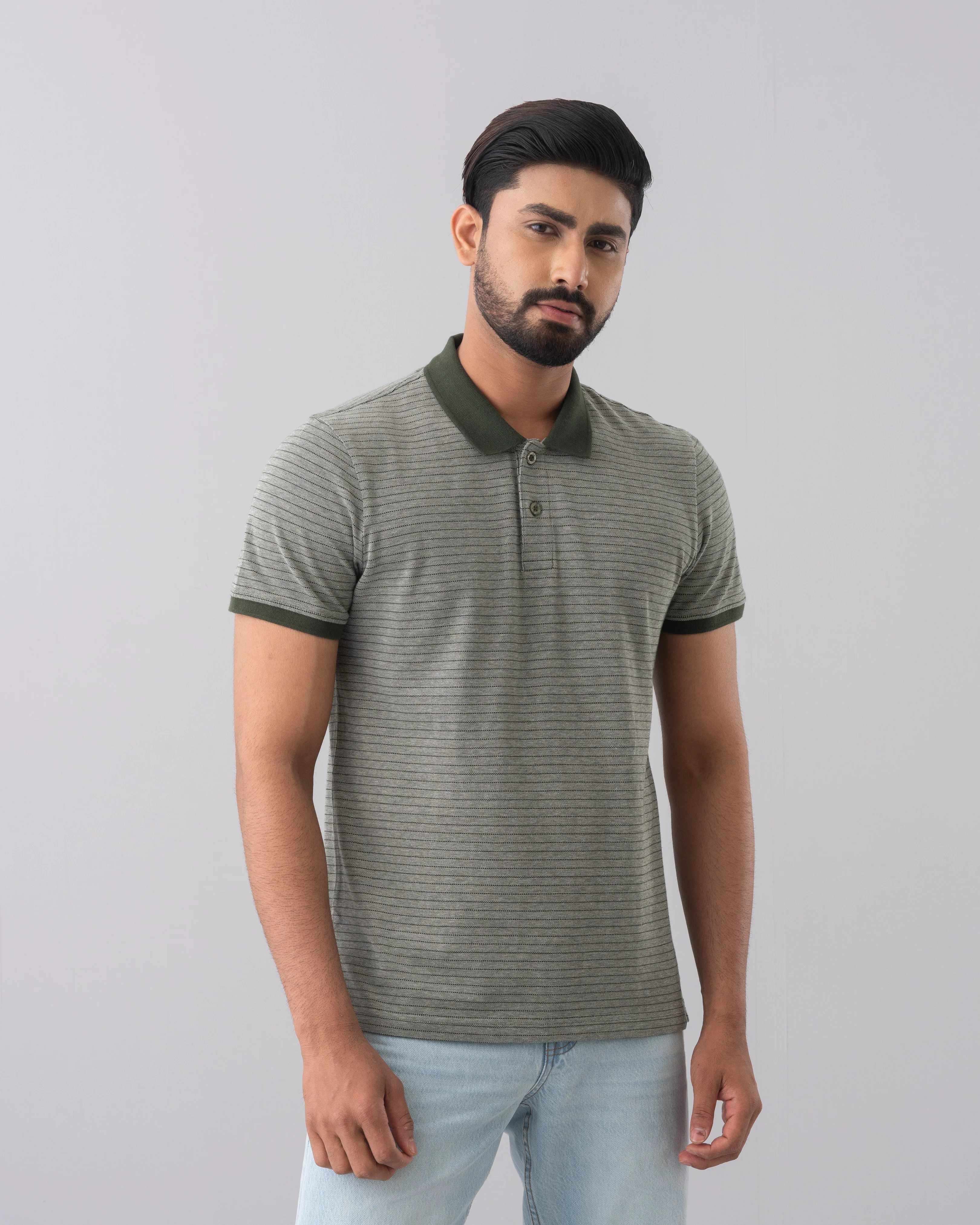 Regular Fit Jacquard Polo Shirt - Image 2