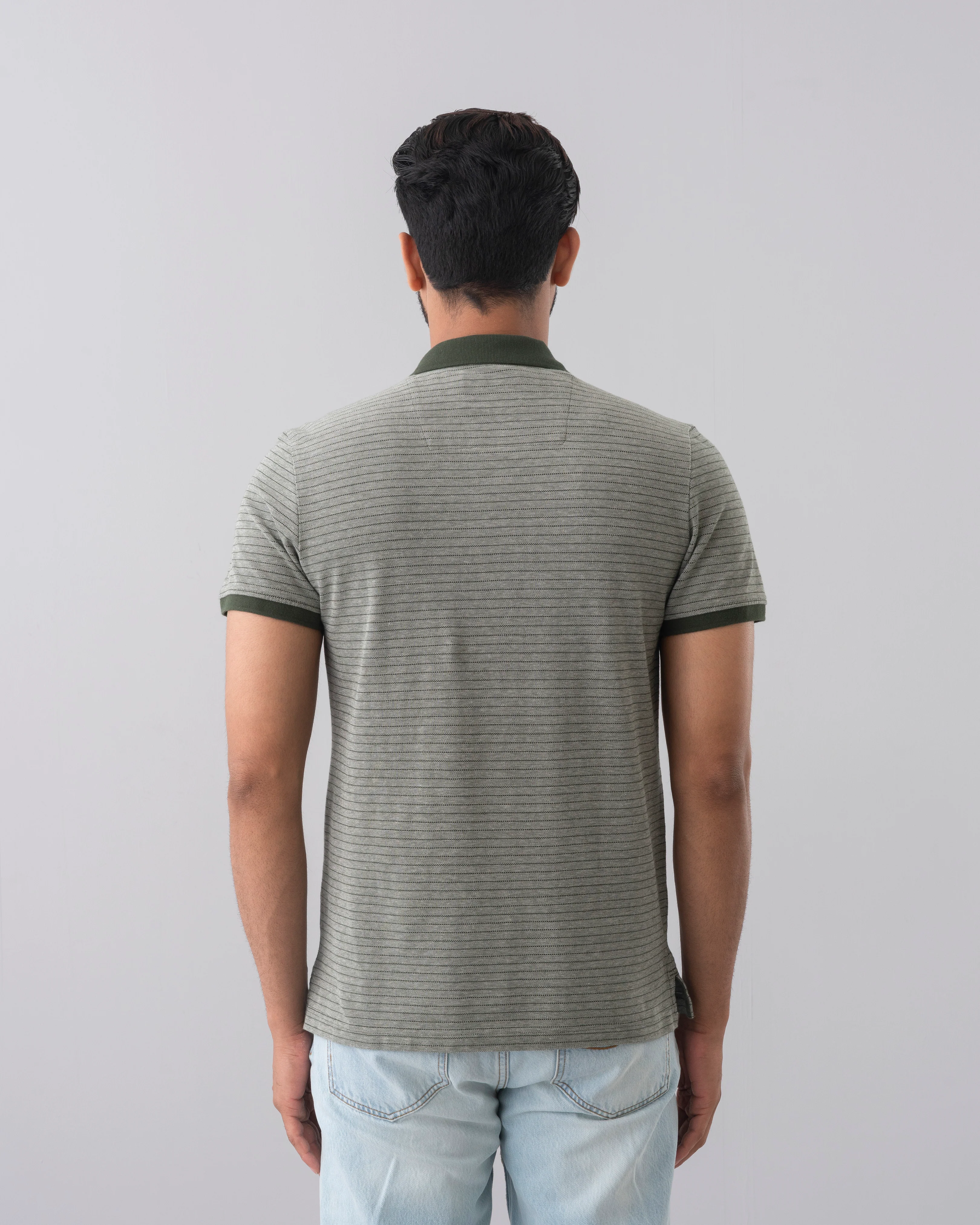 Regular Fit Jacquard Polo Shirt - Image 4