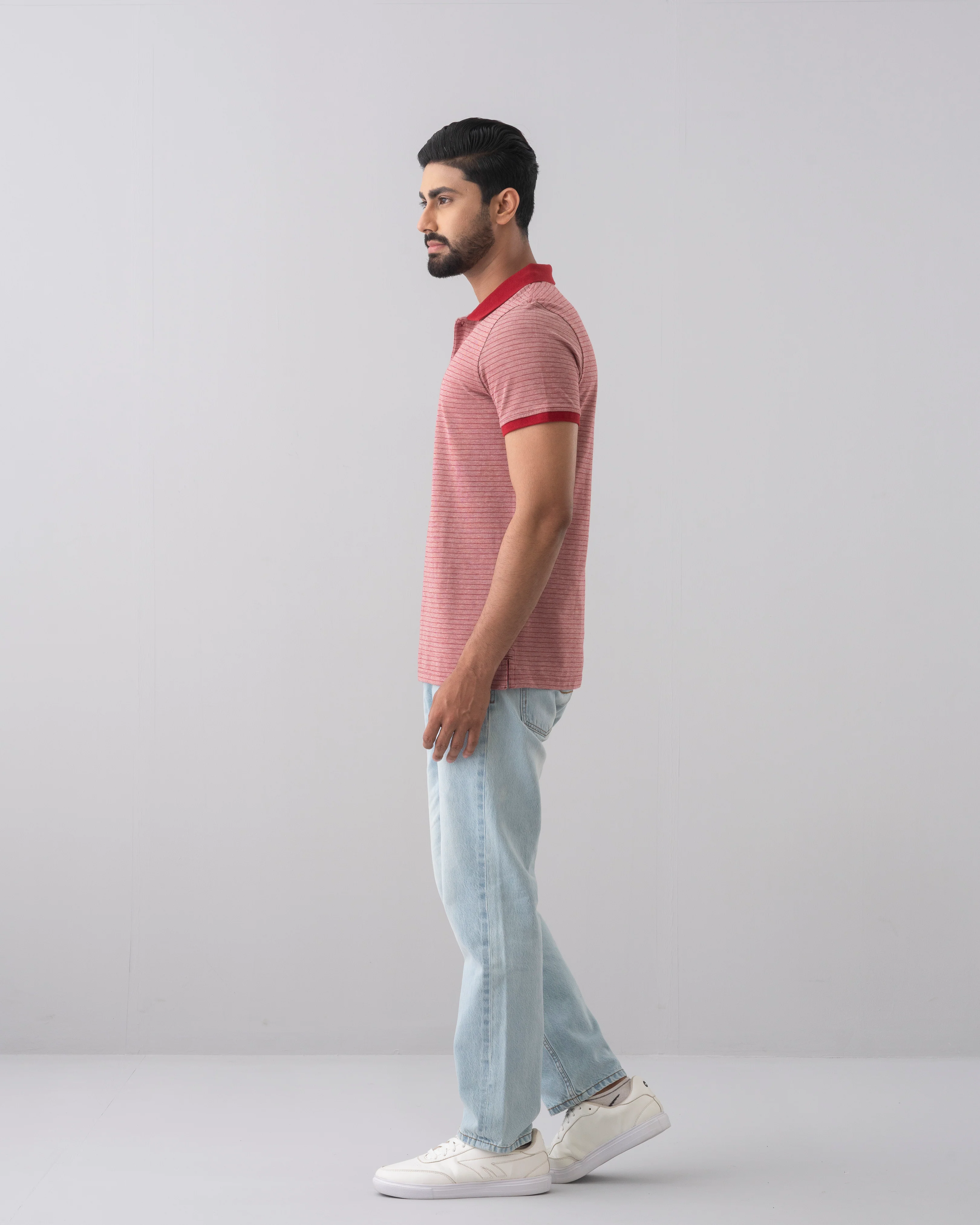Regular Fit Jacquard Polo Shirt - Image 9