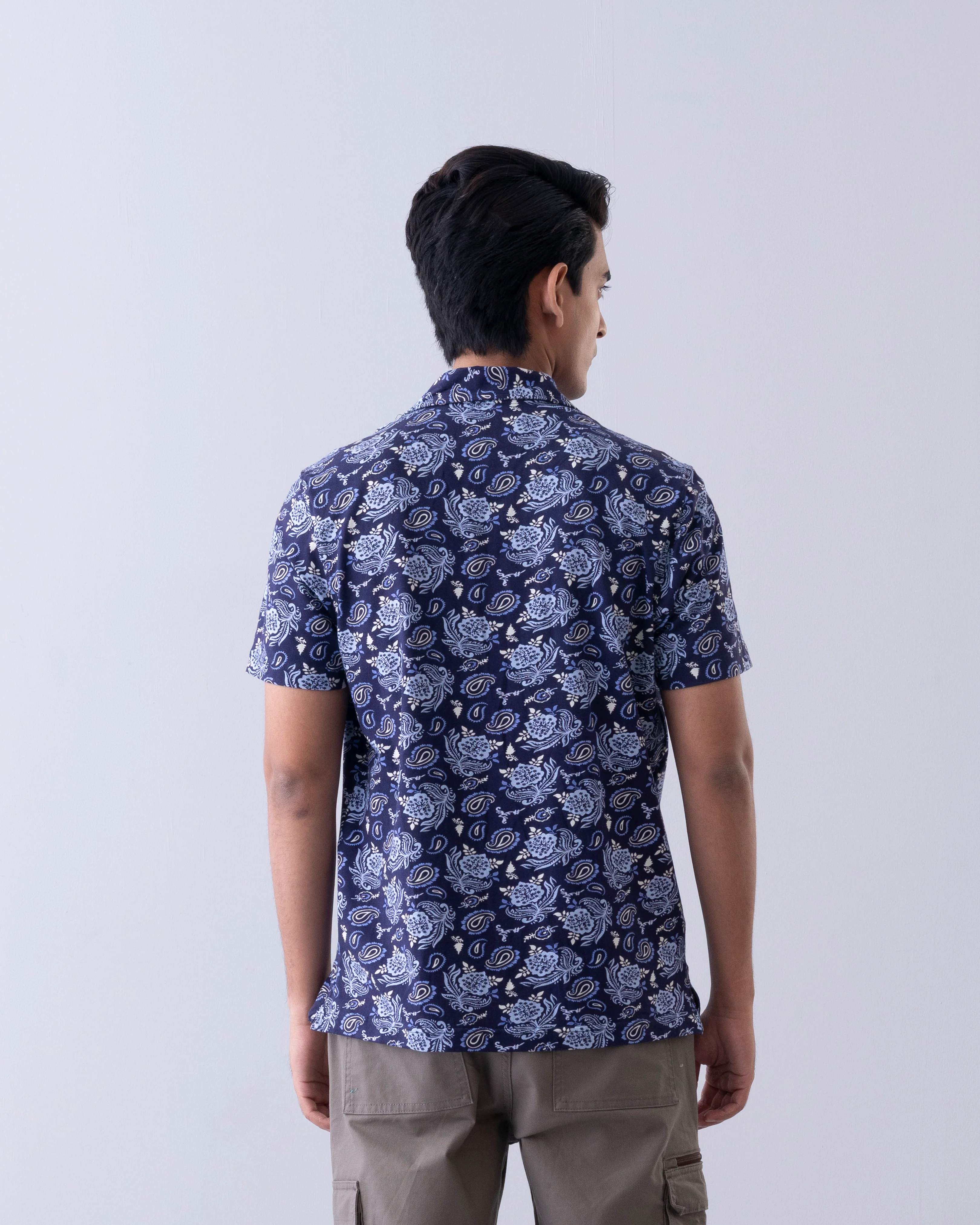 Relaxed Fit Printed Polo Shirt - Image 4