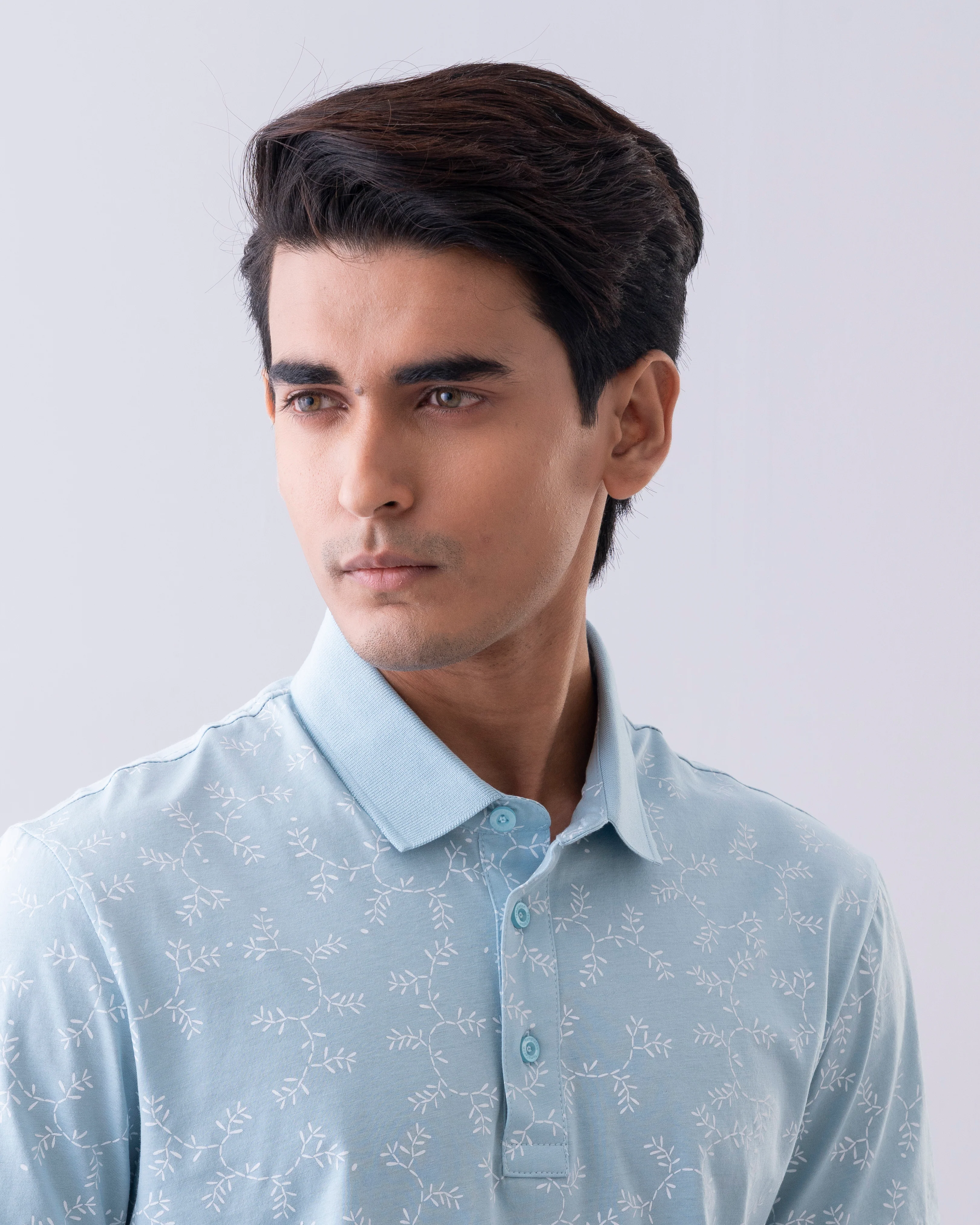 Regular Fit Mercerized Printed Polo Shirt - Image 5