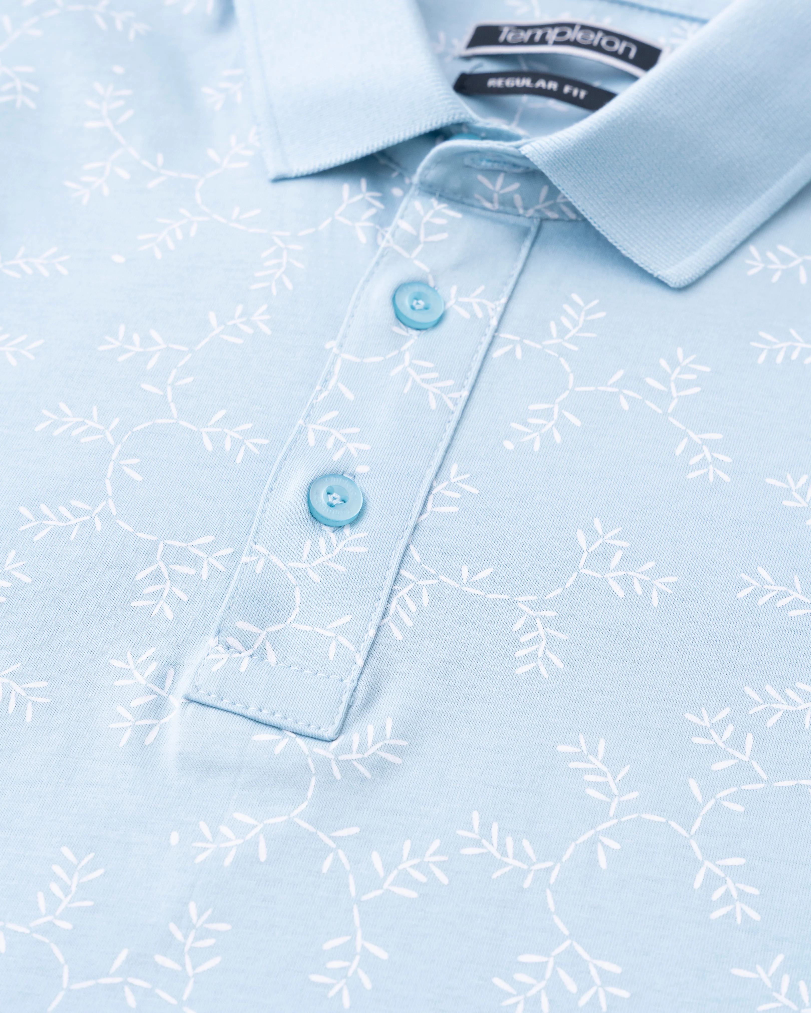 Regular Fit Mercerized Printed Polo Shirt - Image 6