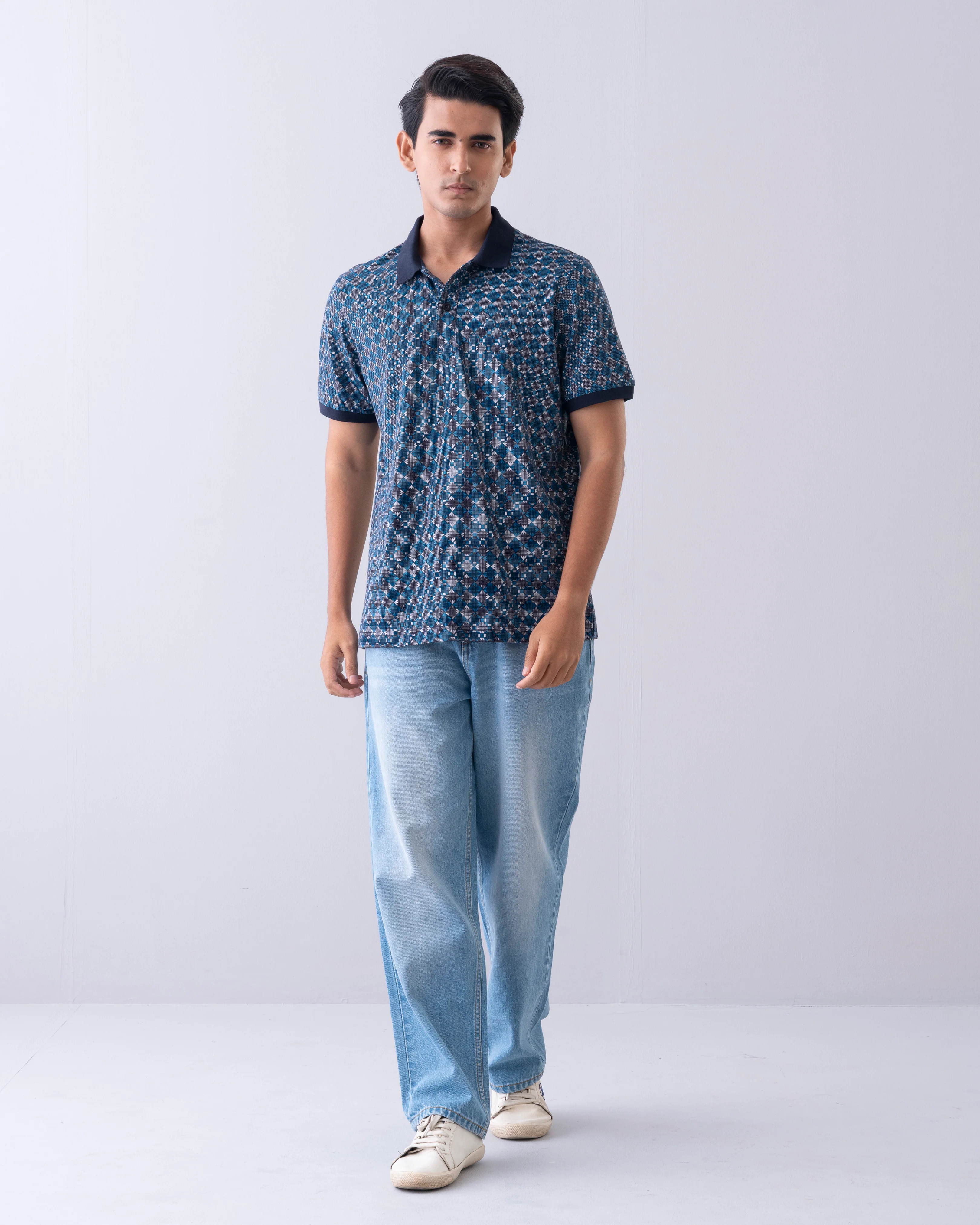 Regular Fit Printed Polo Shirt